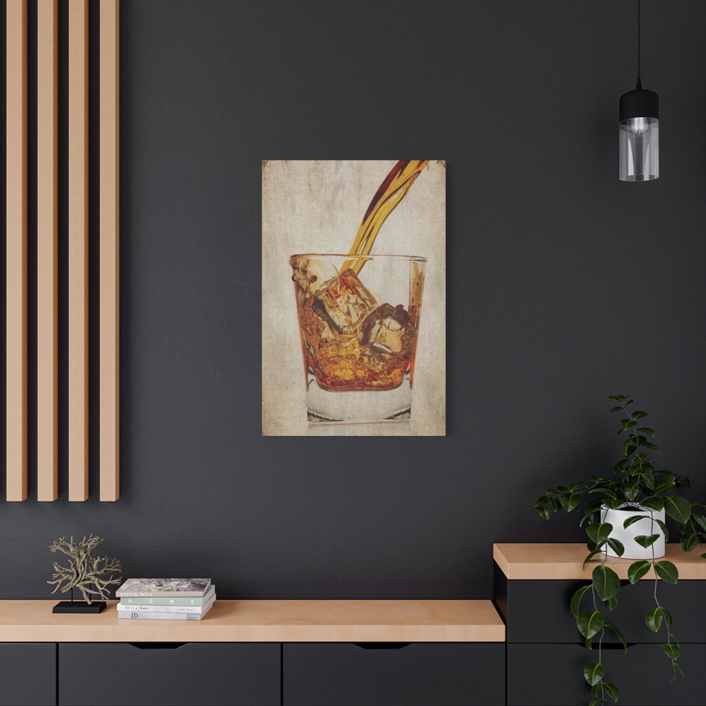 Whiskey Pouring Man Cave Decor Wall Art & Canvas Prints