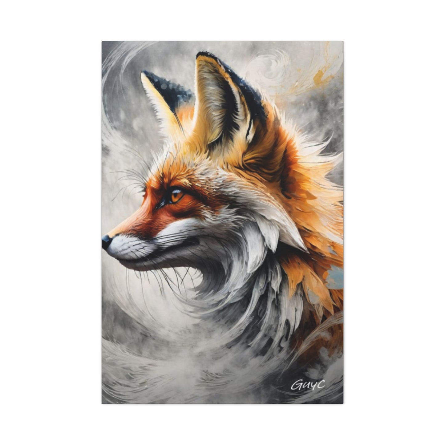 The Red Abstract Fox Wall Art & Canvas Prints