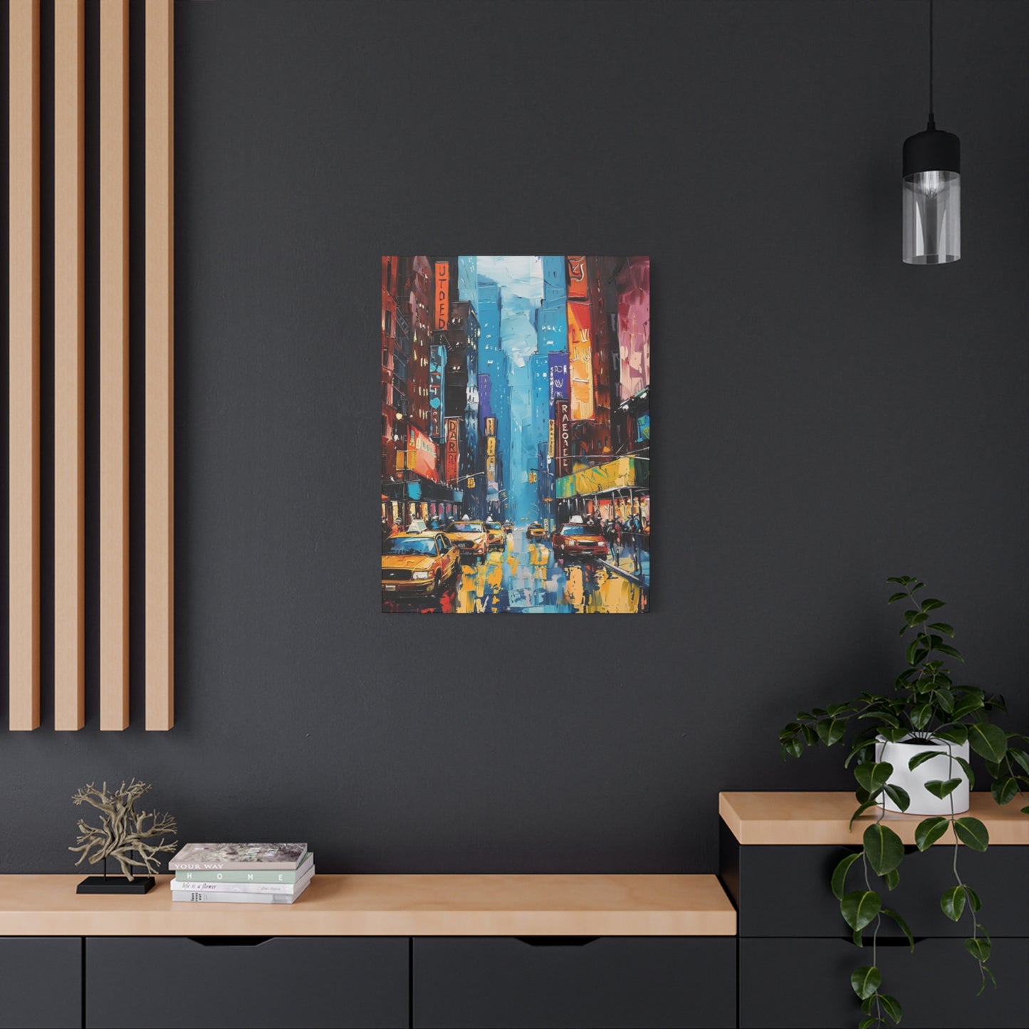 Rainy Streets Of New York City Skyline Wall Art & Canvas Prints