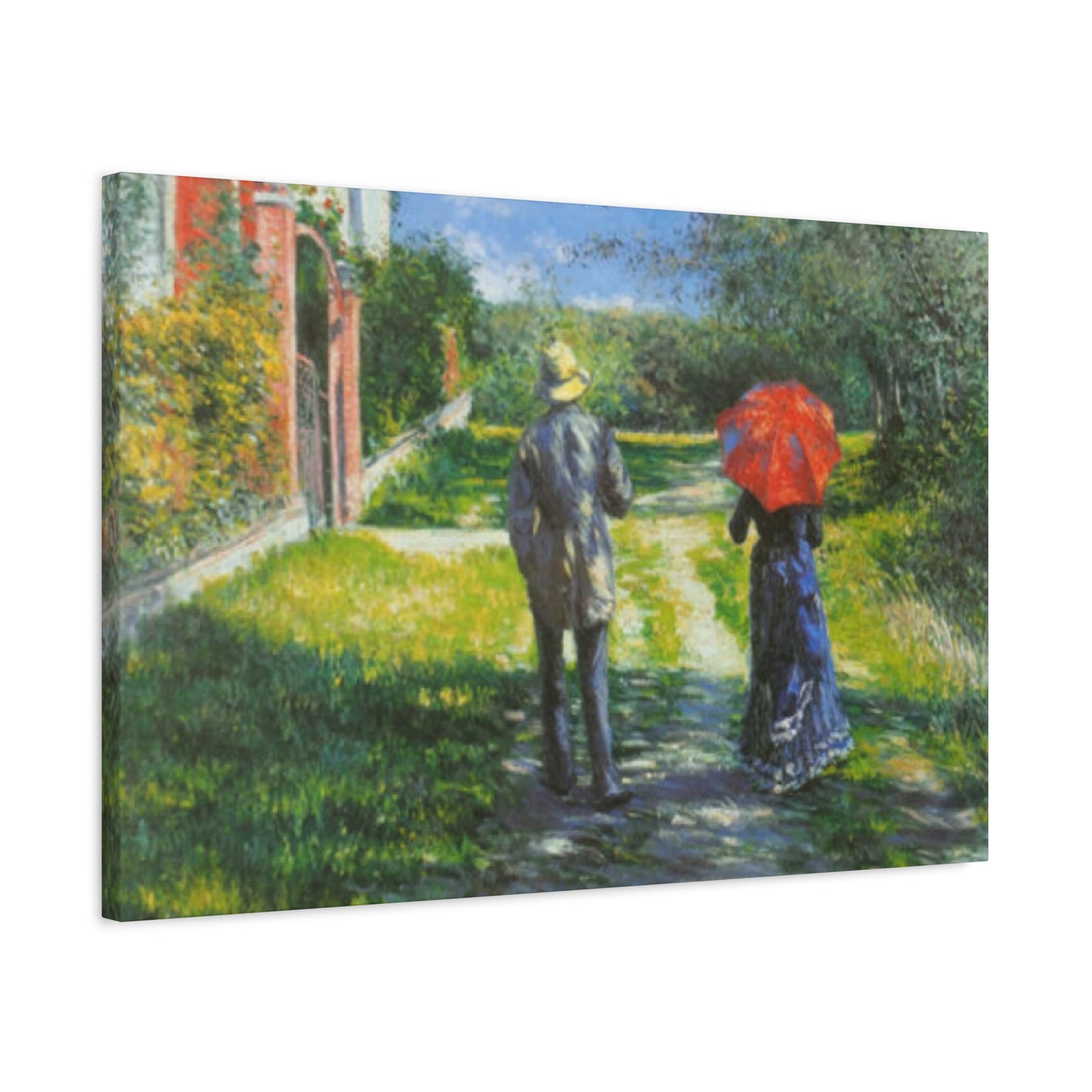 Walking Couple Gustav Painting Wall Art & Canvas Prints