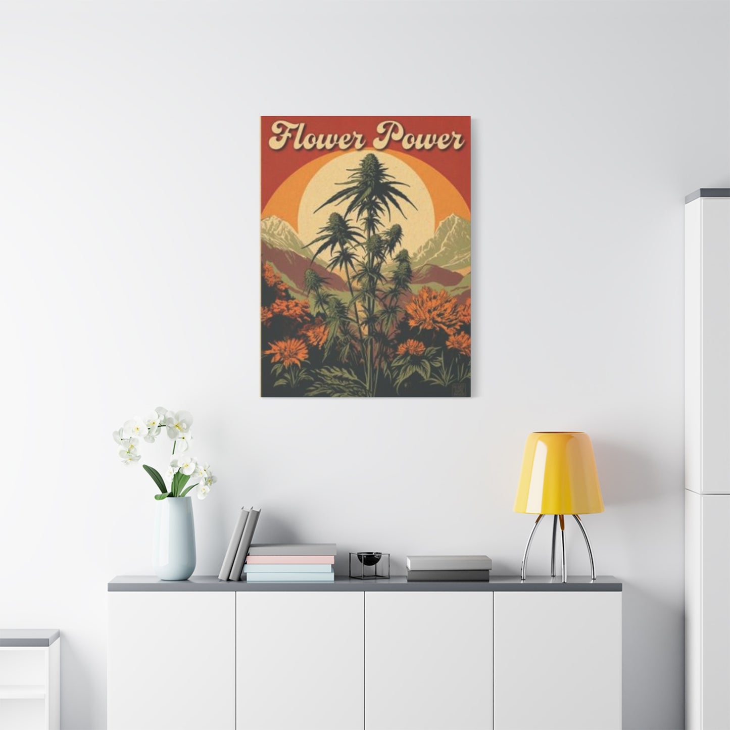 Flower Power Marijuana Wall Art & Canvas Prints