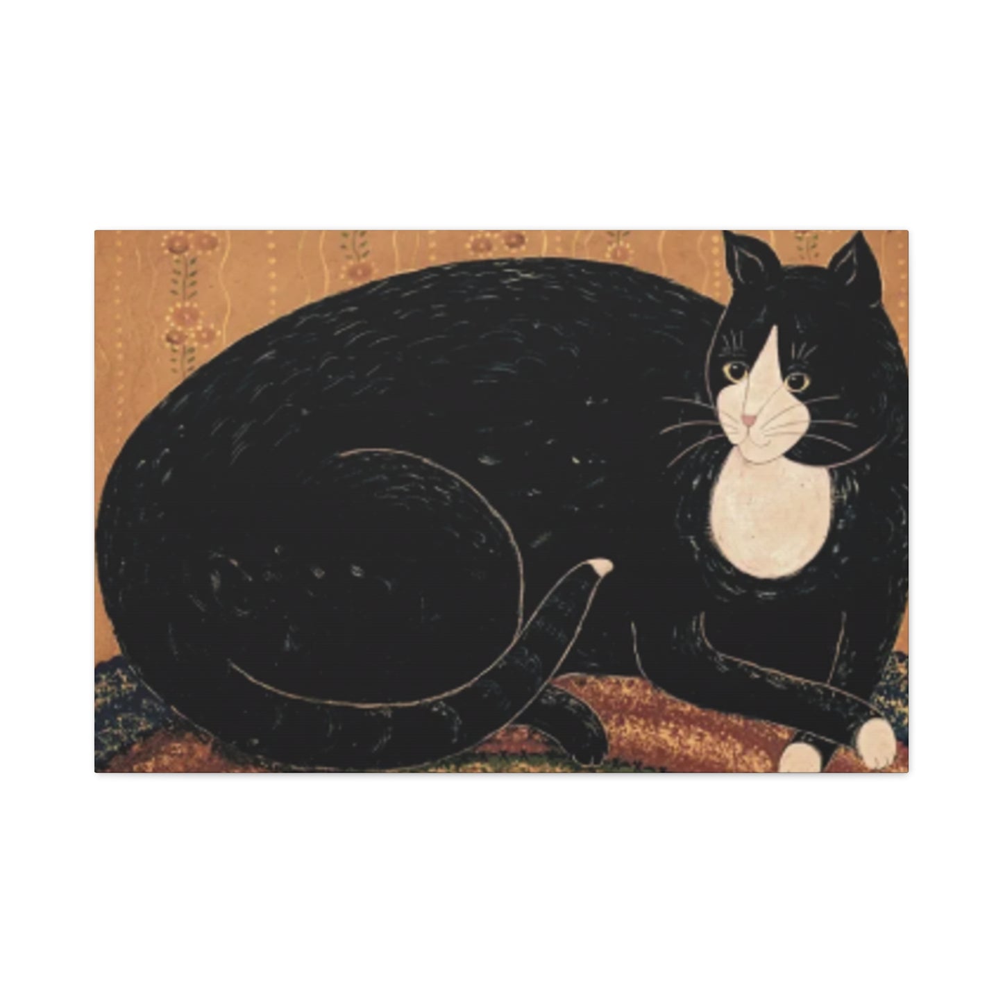 Black Fat Cat Kimble Warren Wall Art & Canvas Prints