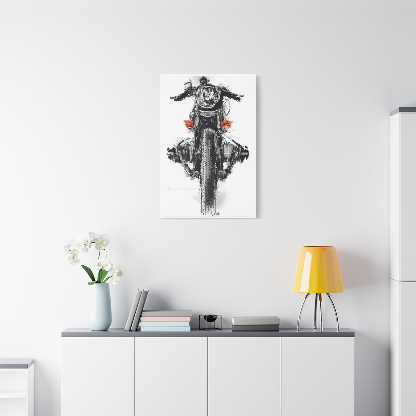 Boxer Engine Bike Poster Motorcycle Wall Art & Canvas Prints