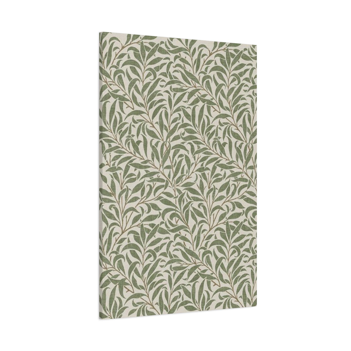 Olive Green Plant Pattern Poster Wall Art & Canvas Prints