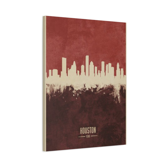 Charming Houston Skyline Painting Wall Art & Canvas Prints