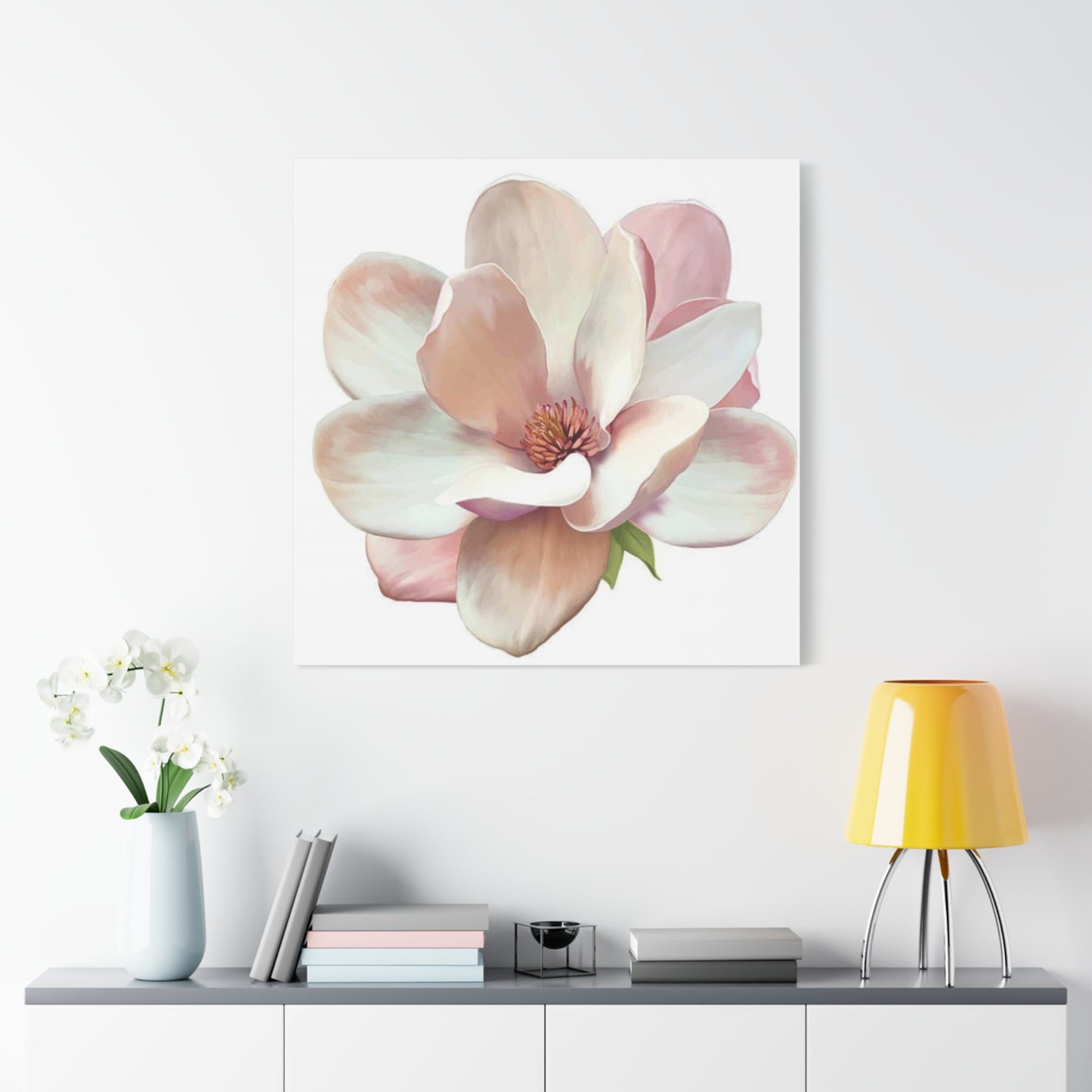 Pink Magnolia Flower Wall Art & Canvas Prints