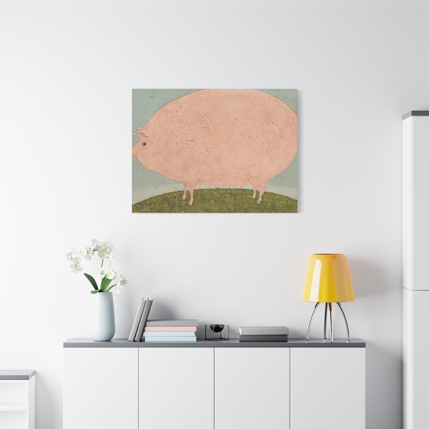 Fat Pig Kimble Warren Wall Art & Canvas Prints