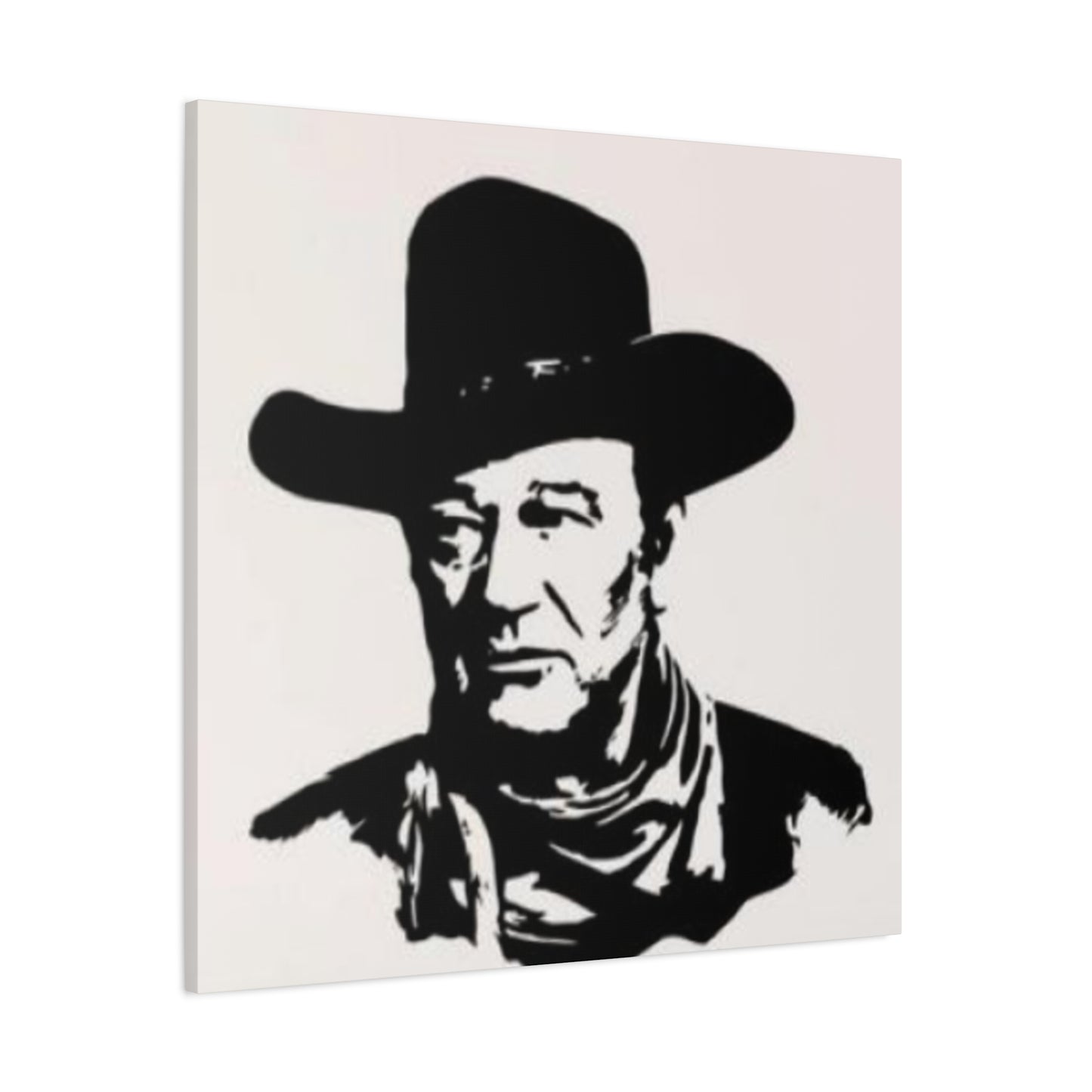 Cowboy Portrait Drawing Wall Art & Canvas Prints