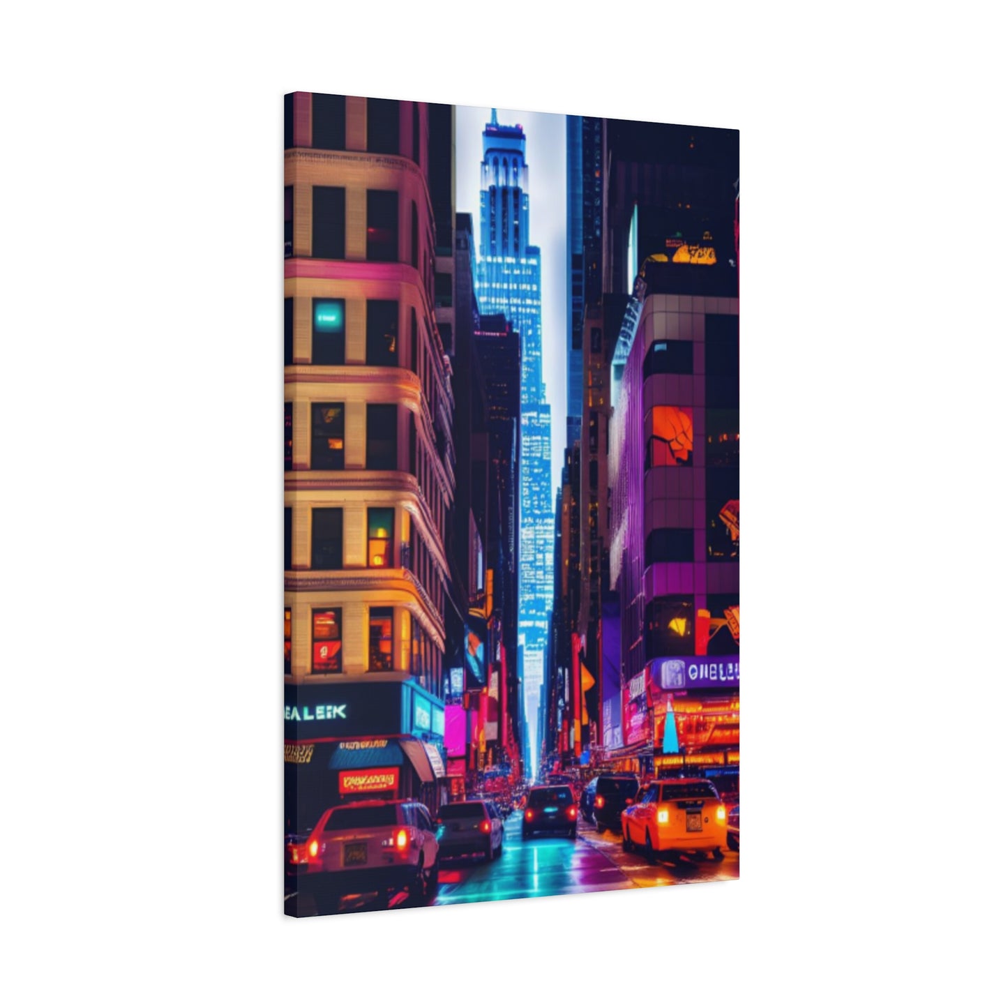 Night Life Of NYC Streets NYC Skyline Wall Art & Canvas Prints