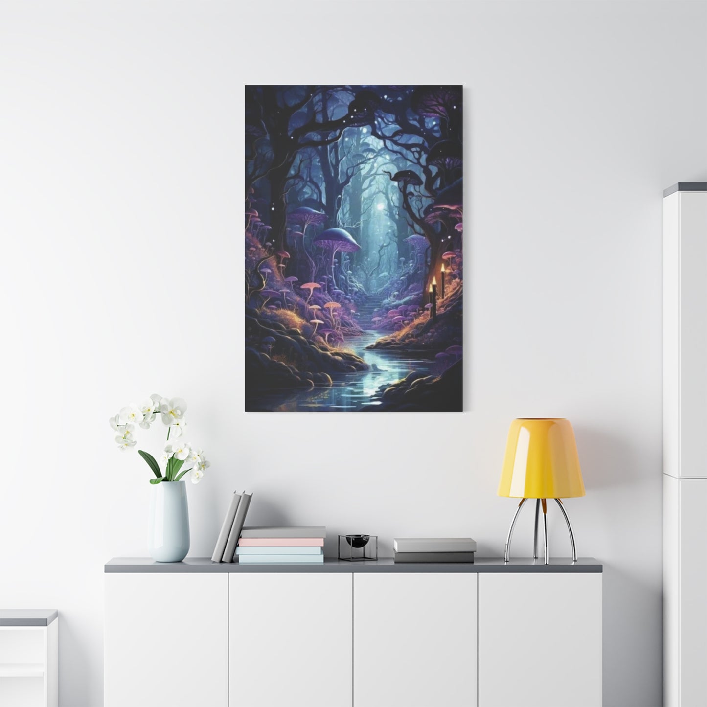 Mushroom Glowing Wildlife Wall Art & Canvas Prints