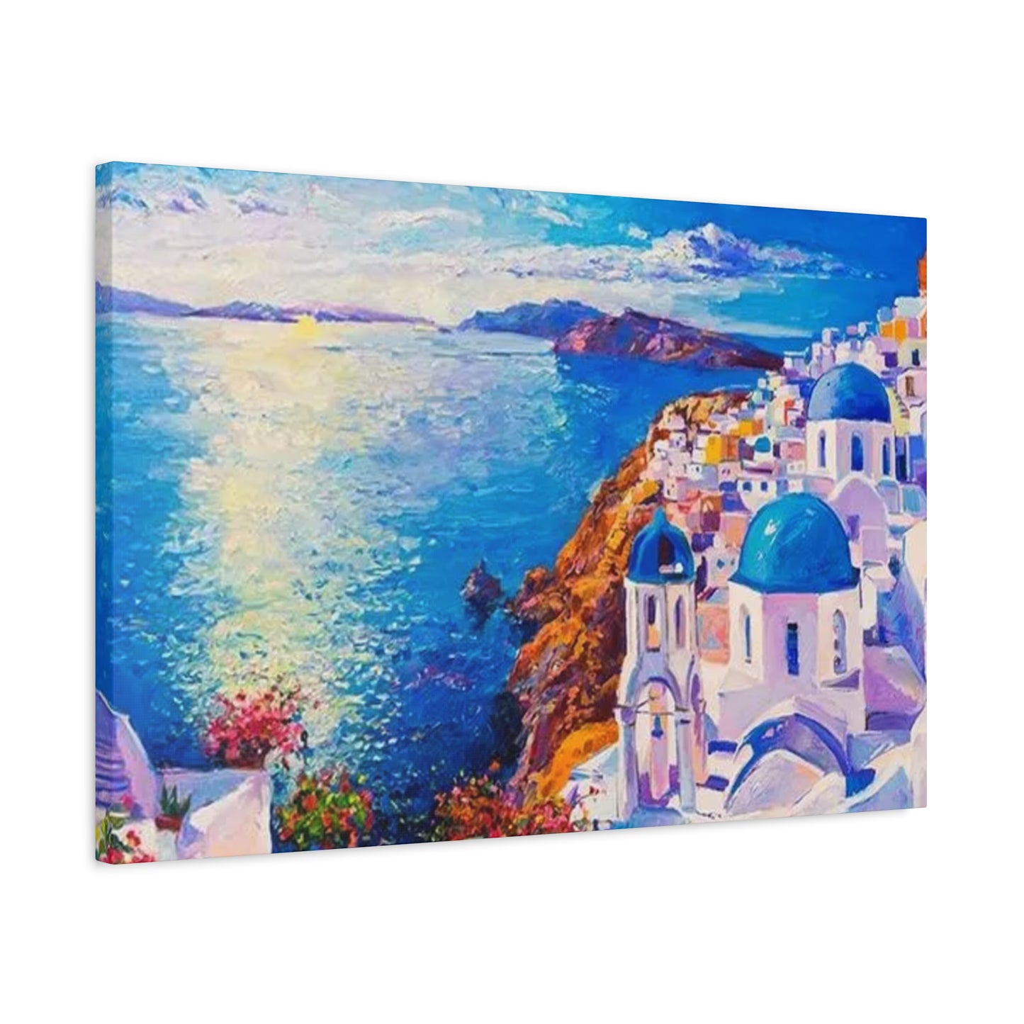 Greece Bird Eye View Wall Art & Canvas Prints