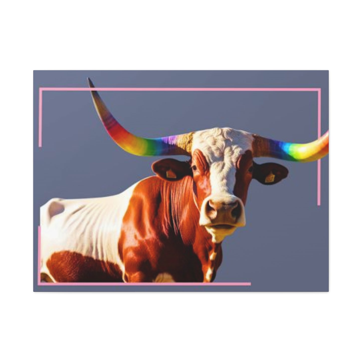 Colorful Long Horn Wall Art & Canvas Prints