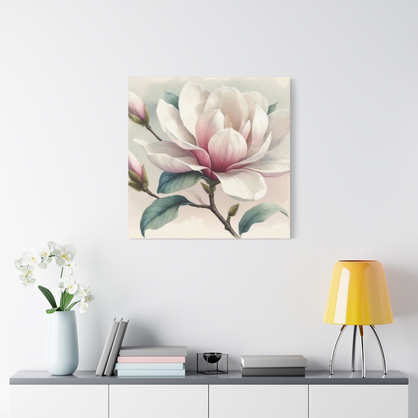 Pink Magnolia Flower Wall Art & Canvas Prints