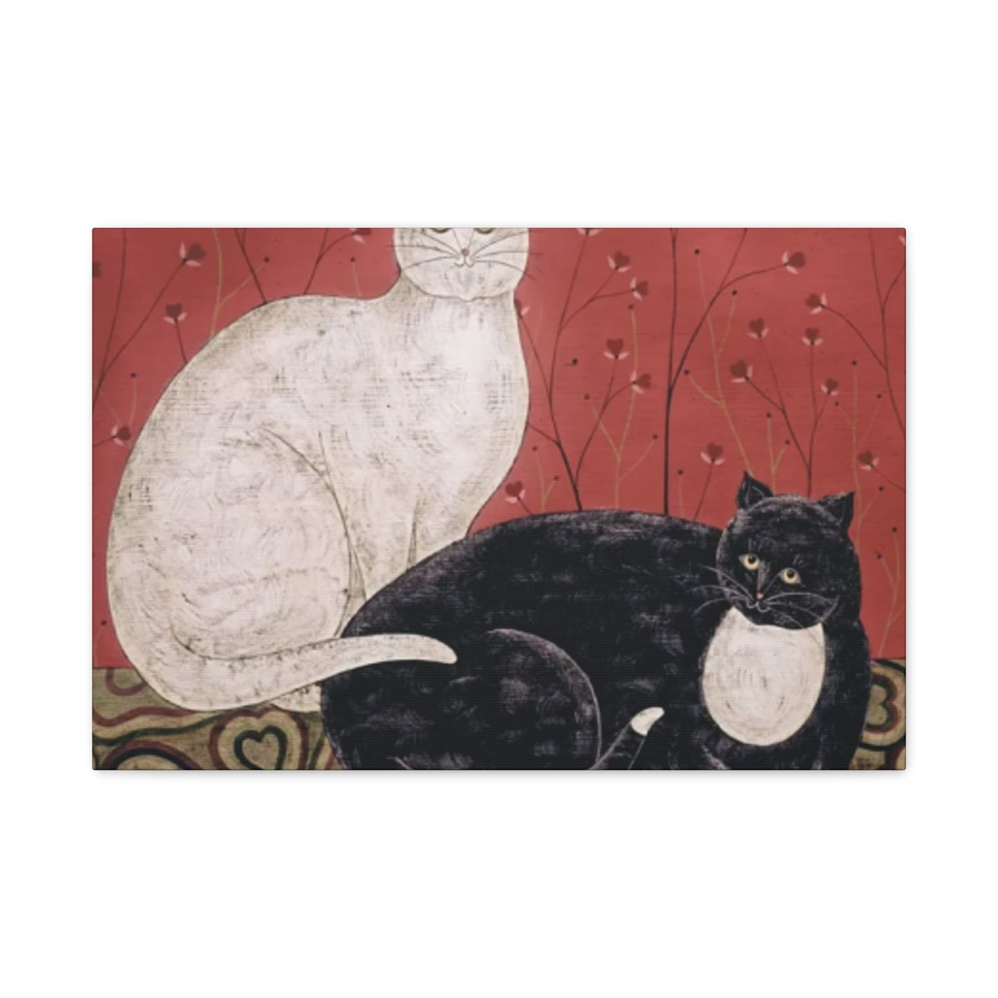 Black & White Cat Kimble Warren Wall Art & Canvas Prints