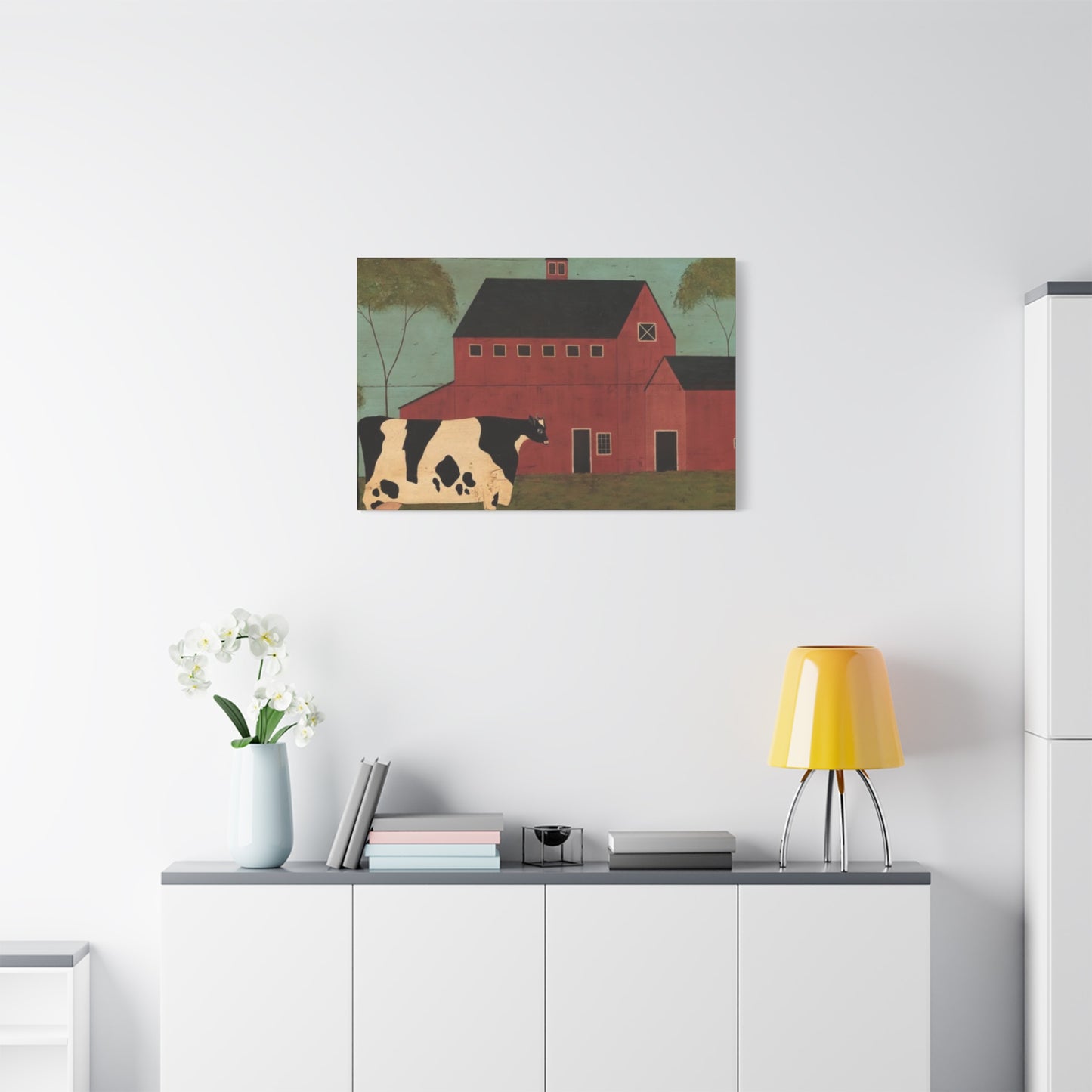 Cow in The Farm Kimble Warren Wall Art & Canvas Prints