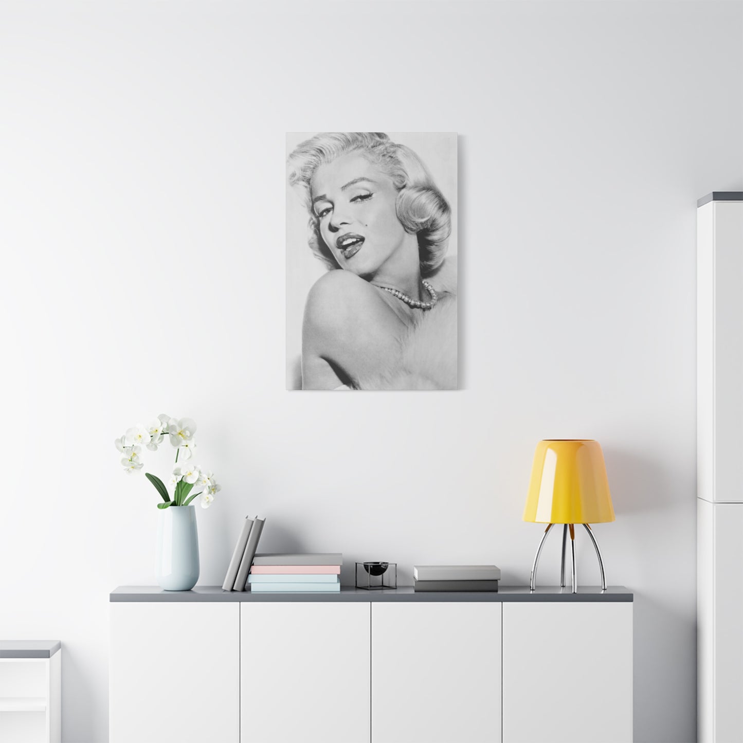 Monochrome Beautiful Marilyn Monroe Wall Art & Canvas Prints