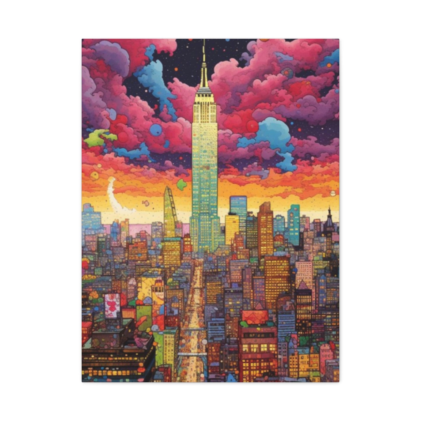 Empire State Building  Poster in New York City Wall Art & Canvas Prints