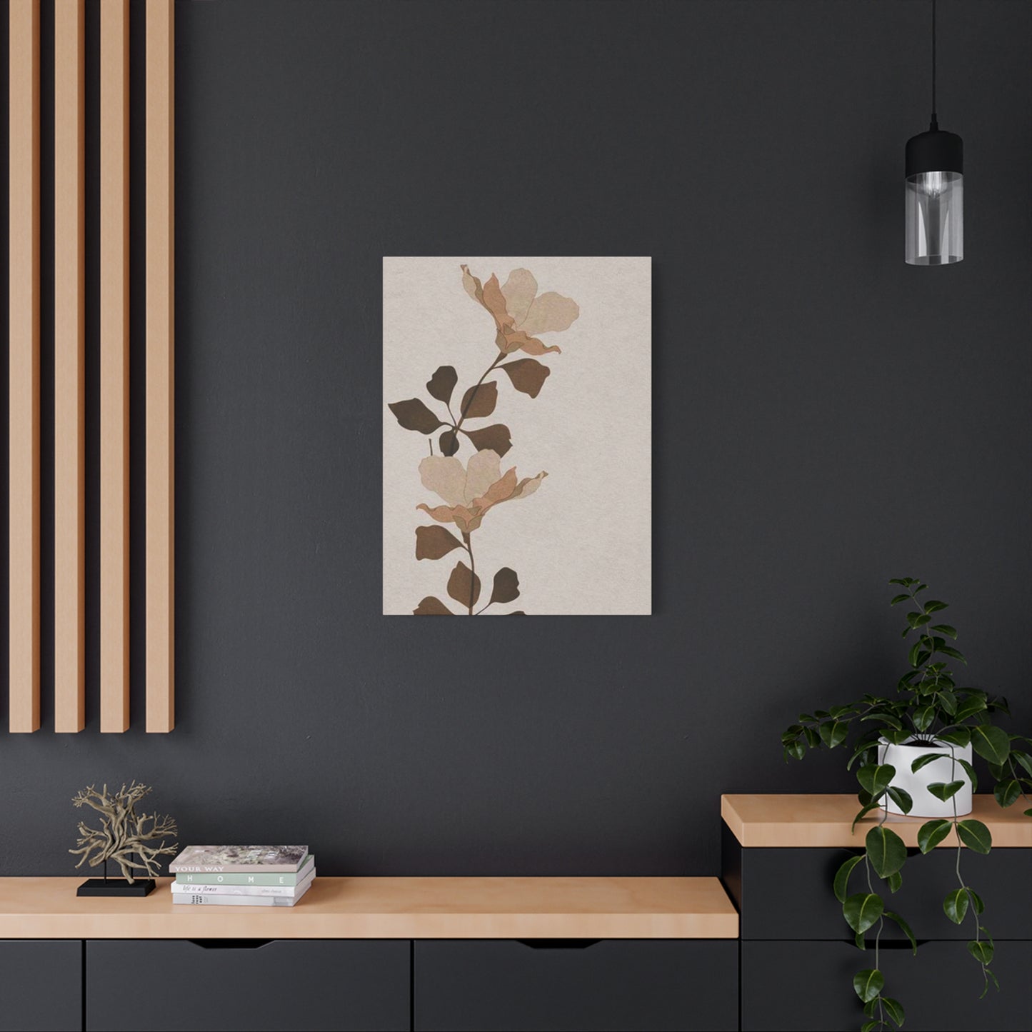 Flower Stem Entryway Wall Art & Canvas Prints