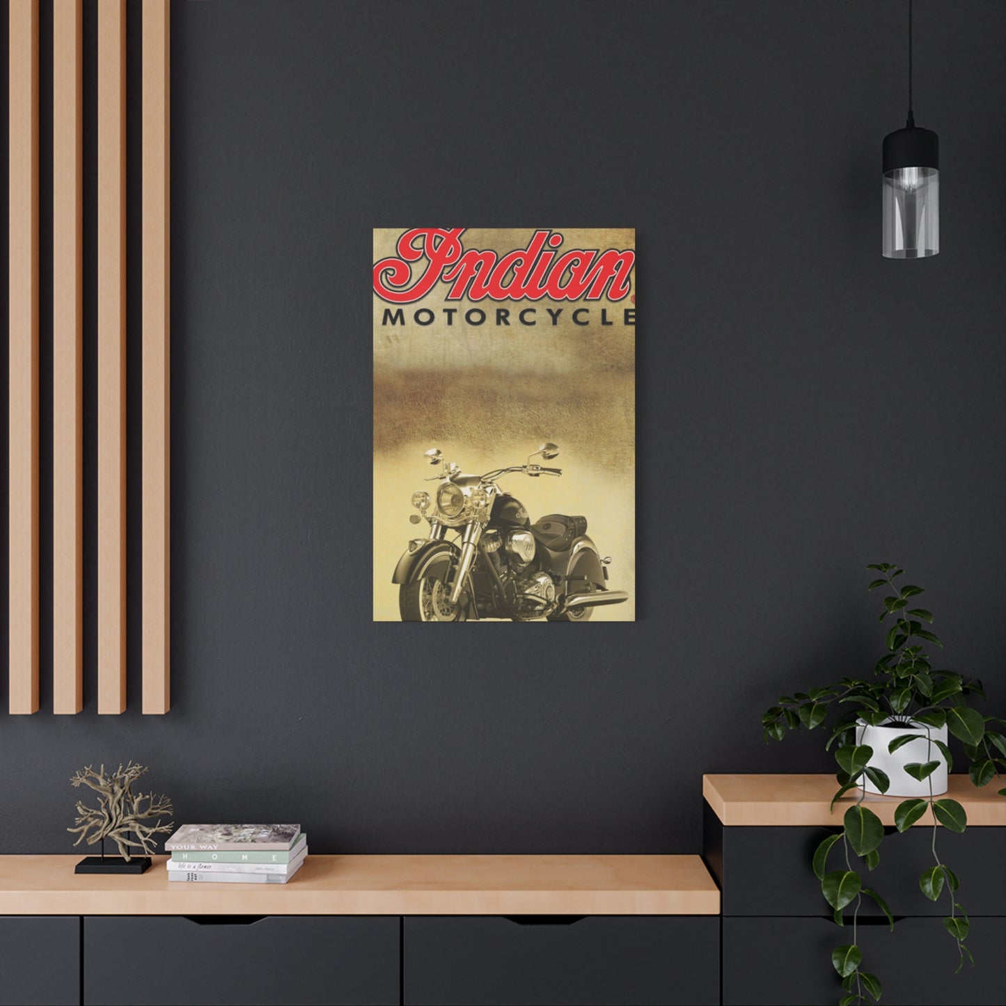 Classic Indian Poster Motorcycle Wall Art & Canvas Prints