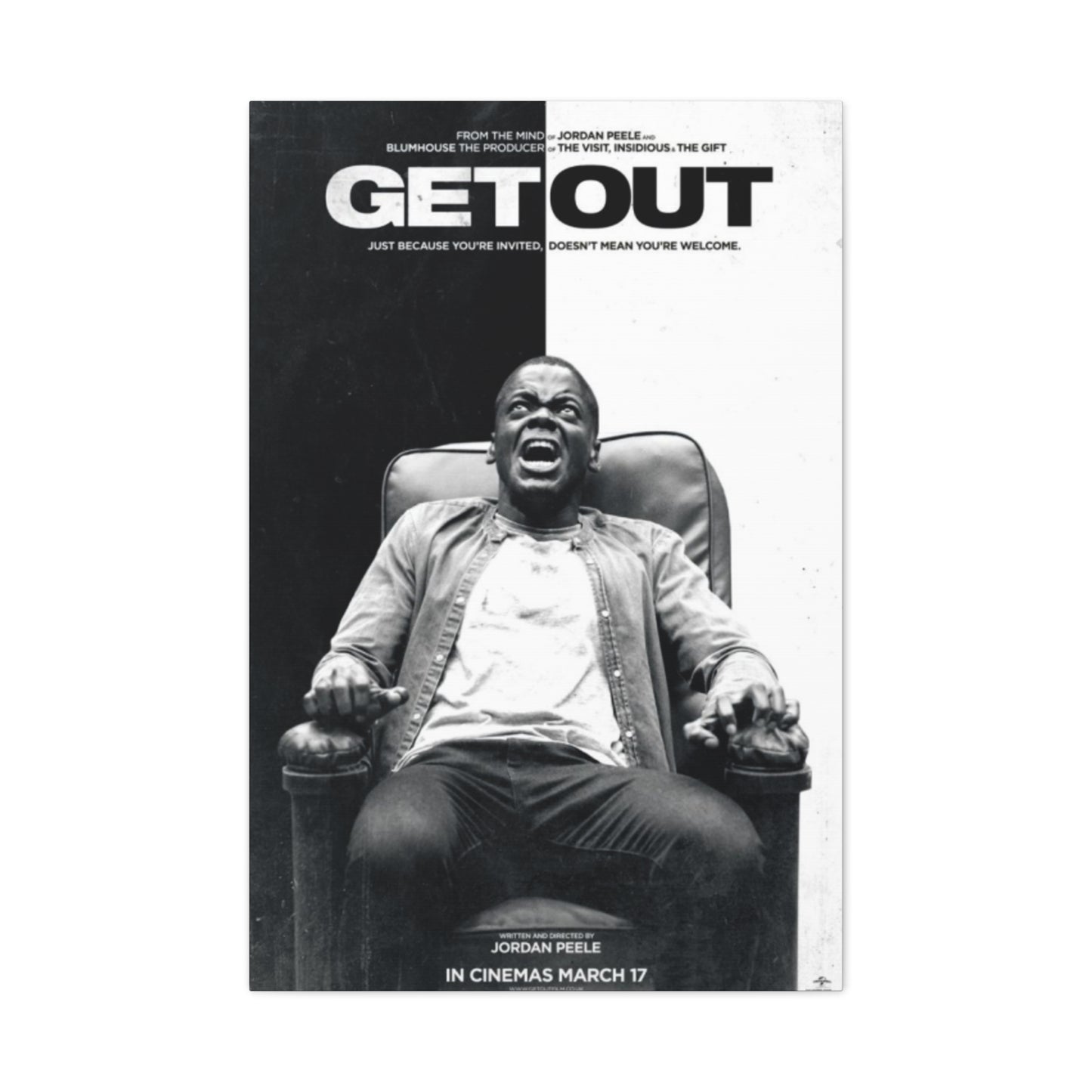 Getout Horror Movie Poster Wall Art & Canvas Prints