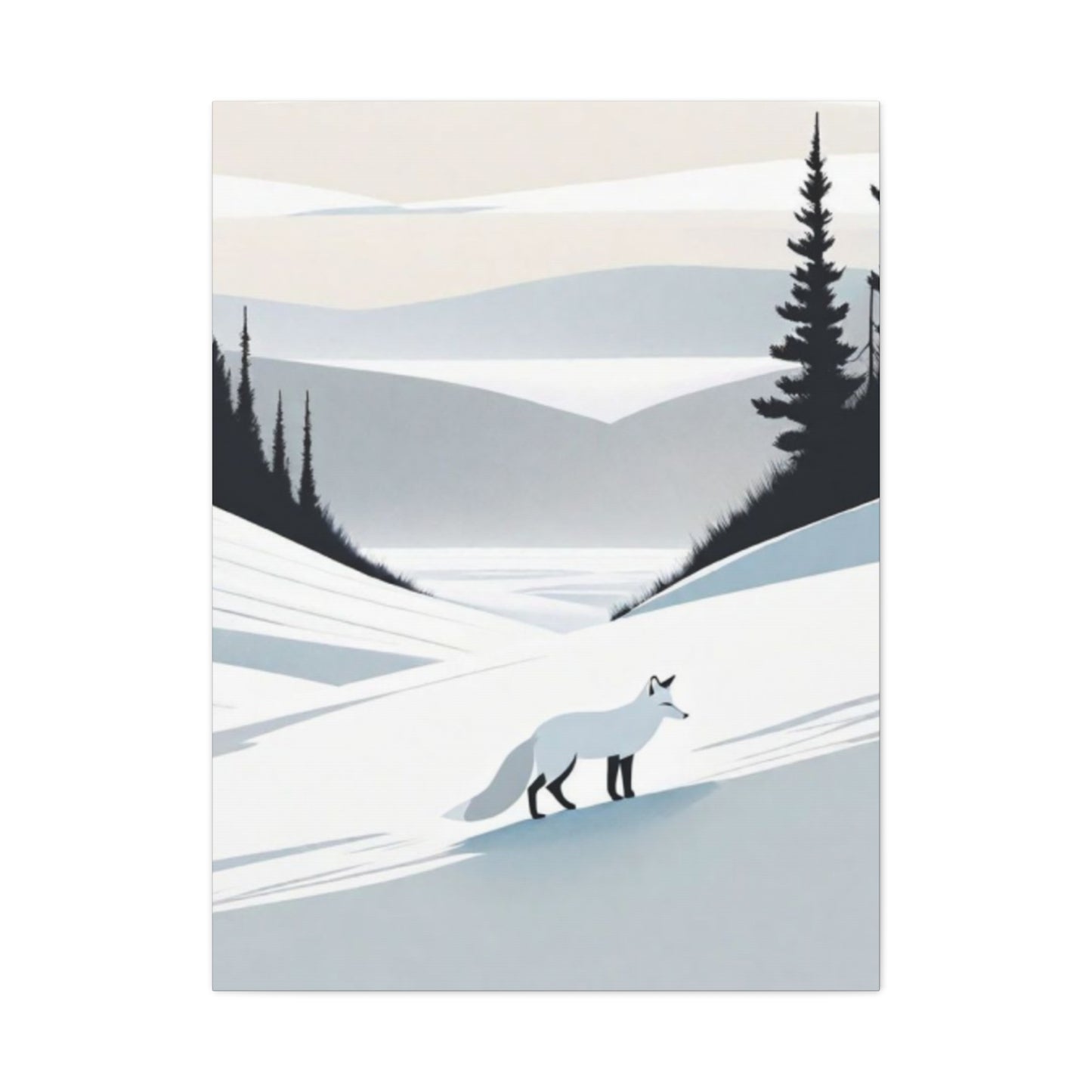 Snow Fox Wall Art & Canvas Prints