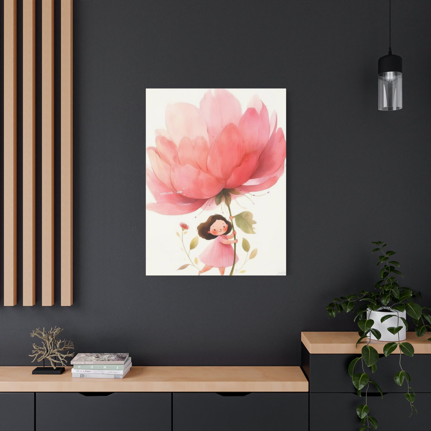 Girl with Flower Fairies Wall Art & Canvas Prints