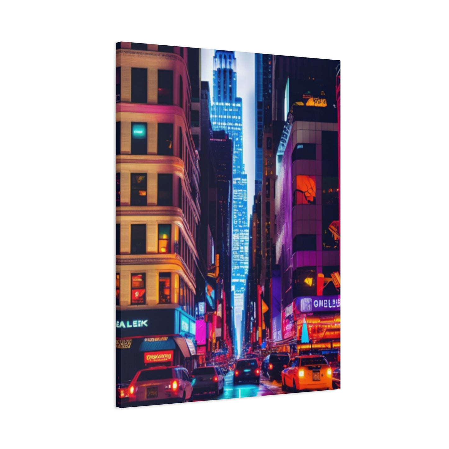 Night Life Of NYC Streets NYC Skyline Wall Art & Canvas Prints