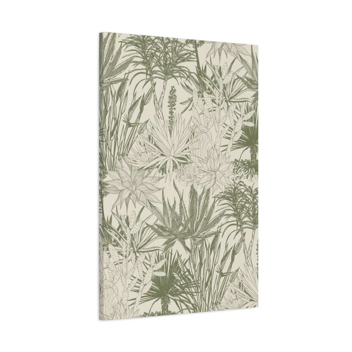 Shades Of Olive Green Plant Leaves Wall Art & Canvas Prints