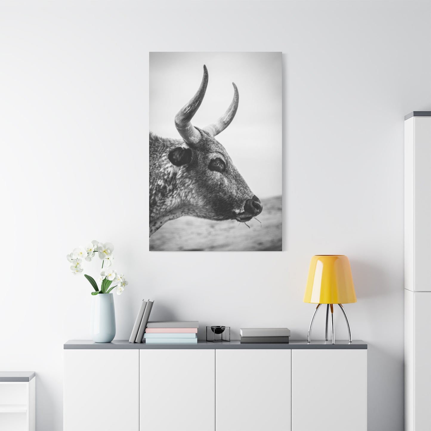 Wild Bull Curvy Longhorn Wall Art & Canvas Prints