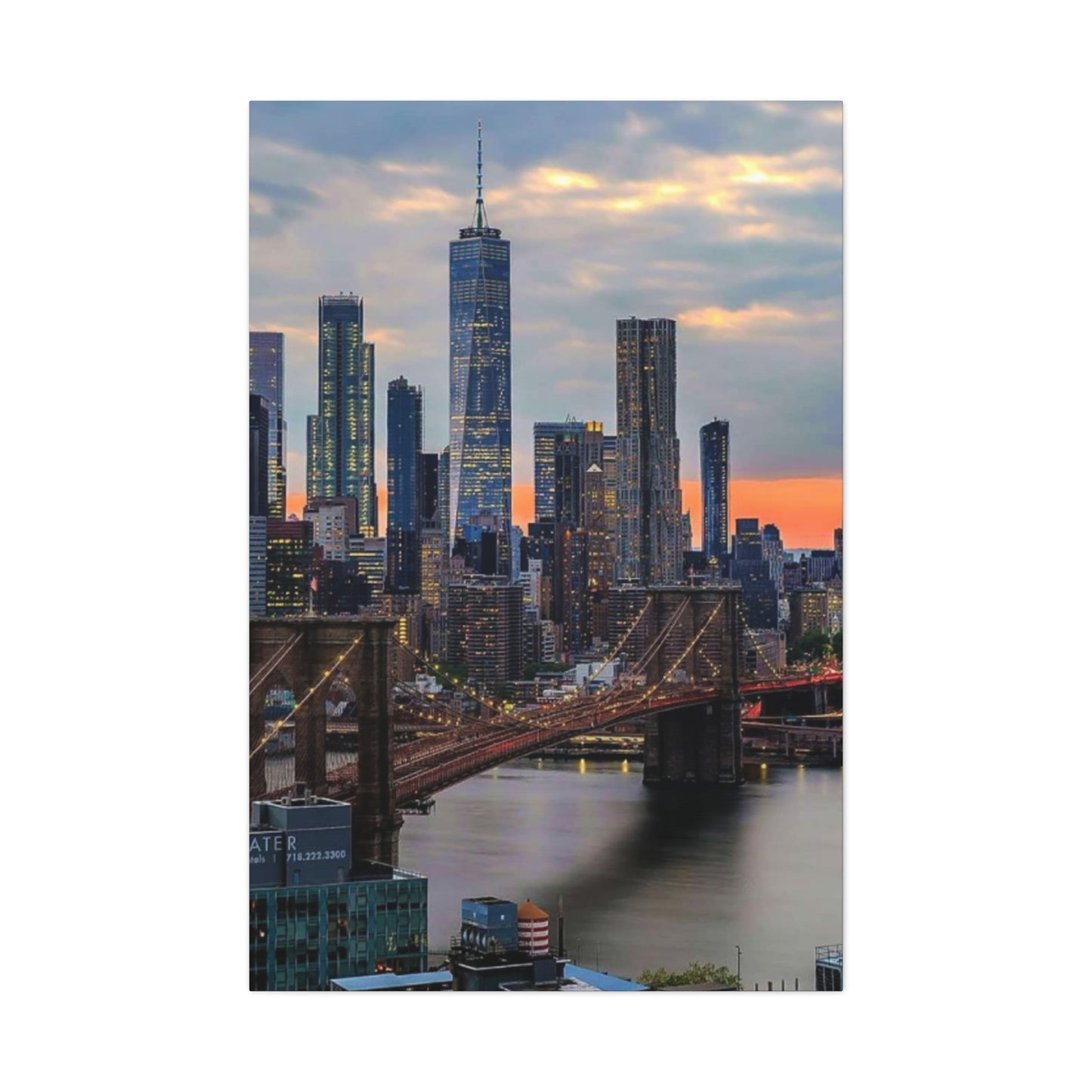 Cloudy NYC Skyline Wall Art & Canvas Prints