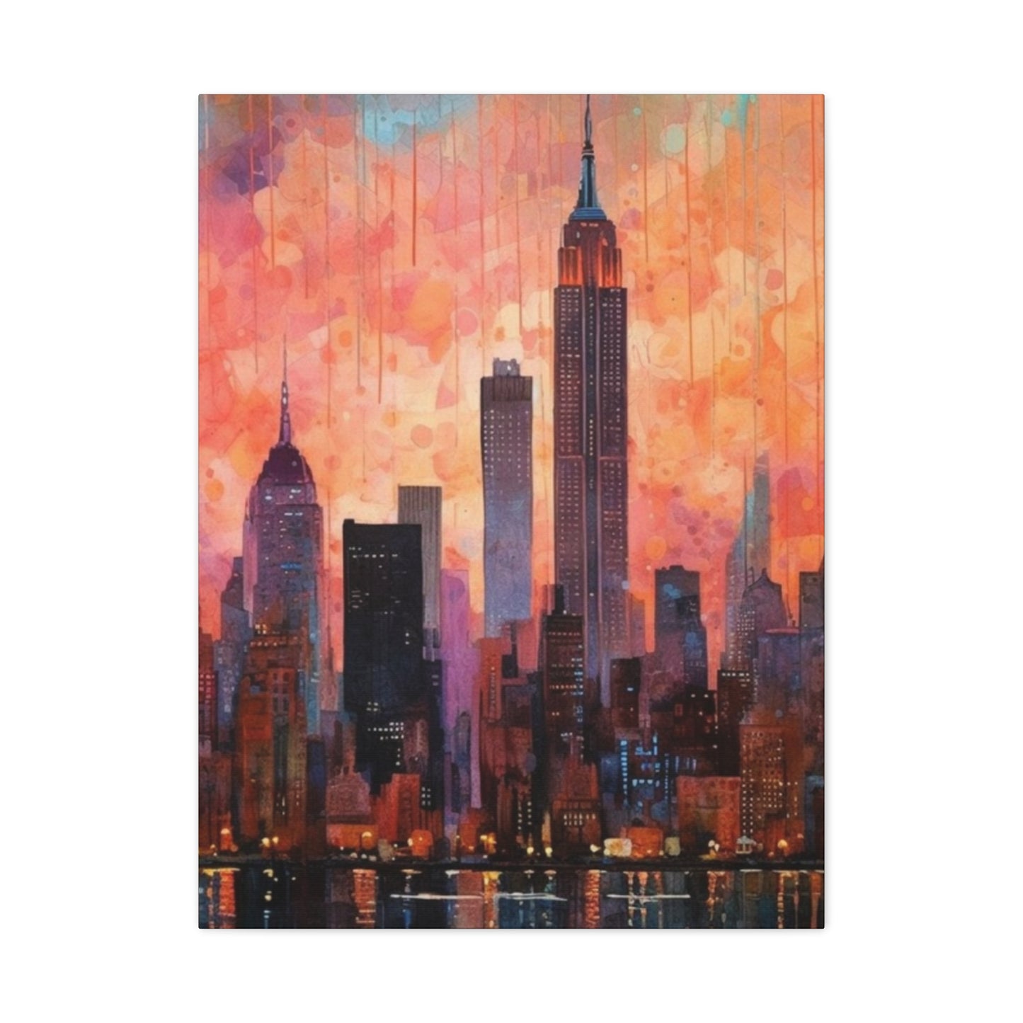 Painting Of New York City Skyline Wall Art & Canvas Prints