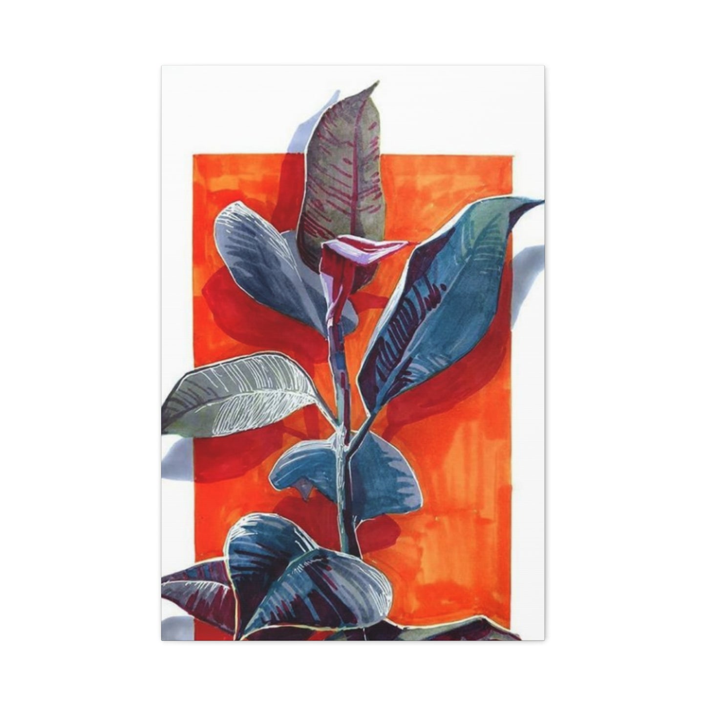 Leaf Plant Abstract Modernism Wall Art & Canvas Prints