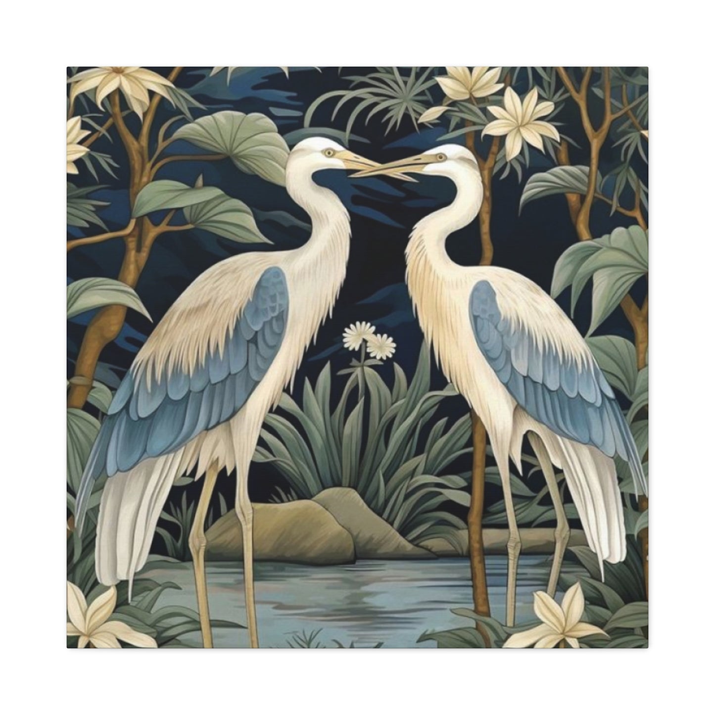 Two Beautiful Herons Wall Art & Canvas Prints