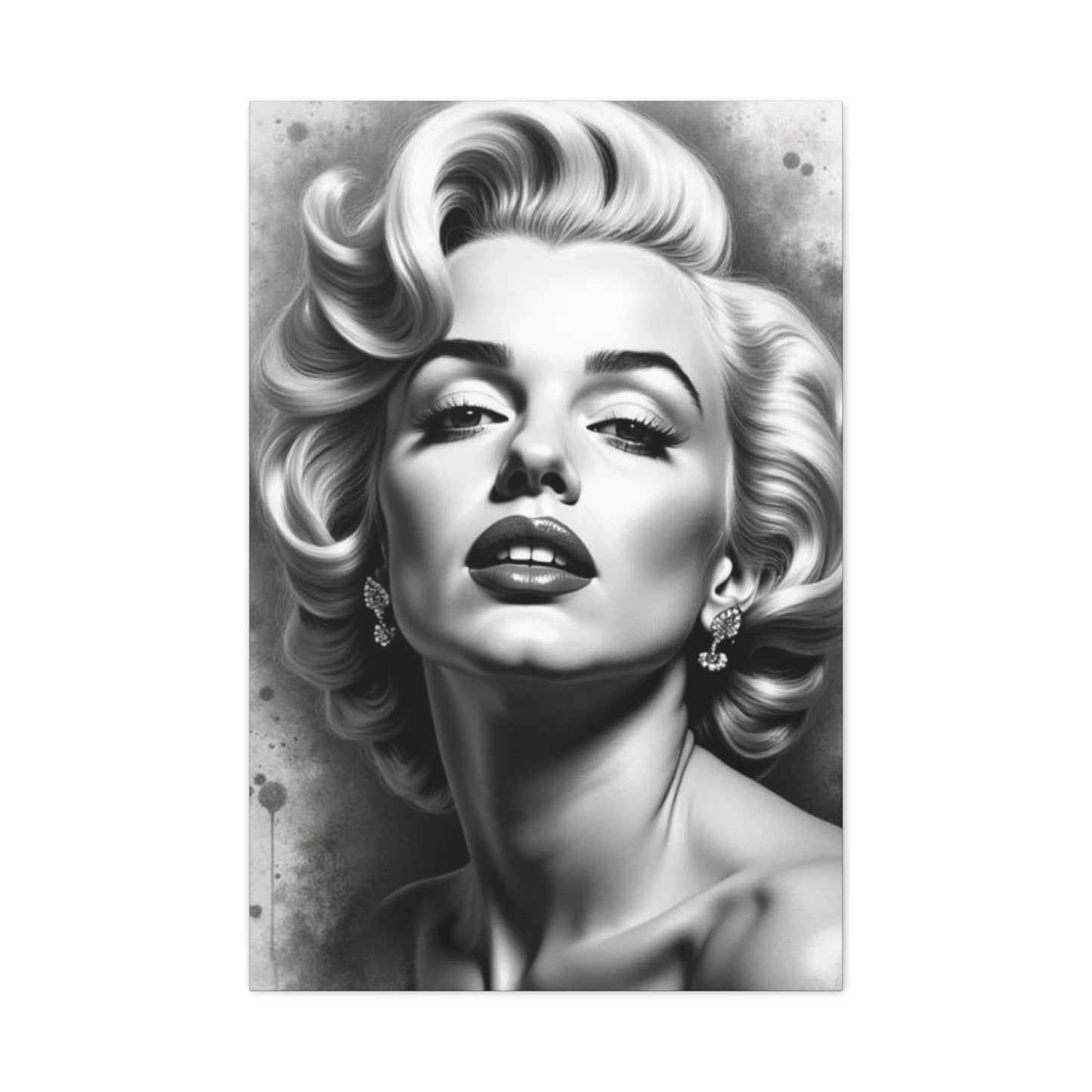 Monochrome Beautiful Marilyn Monroe Wall Art & Canvas Prints