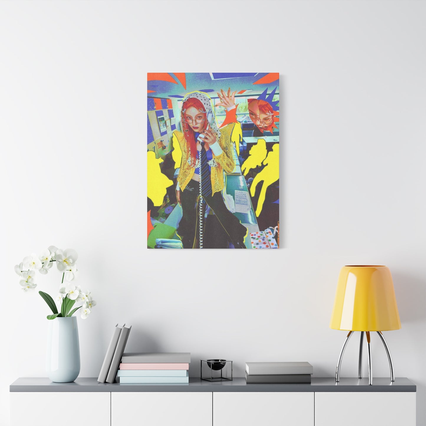 Singing Women Abstract Mixed Media Wall Art & Canvas Prints