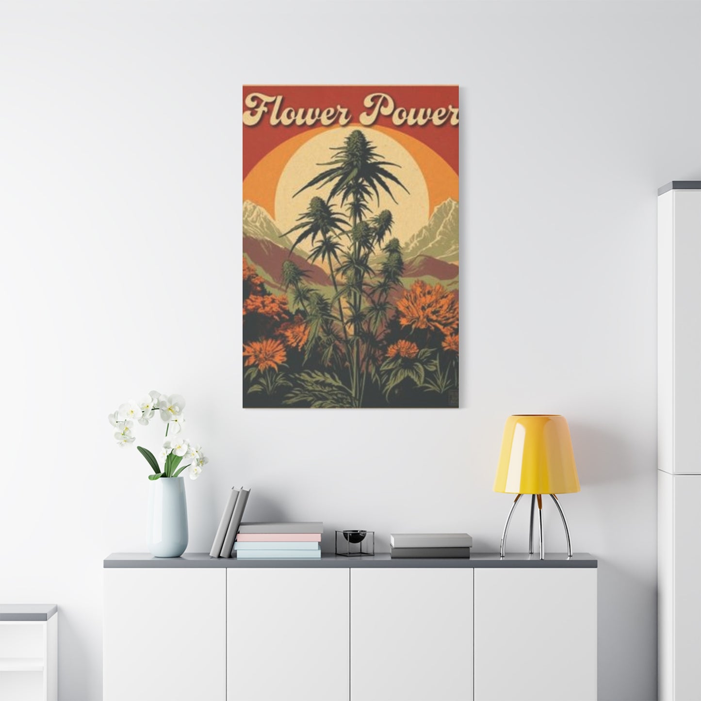 Flower Power Marijuana Wall Art & Canvas Prints