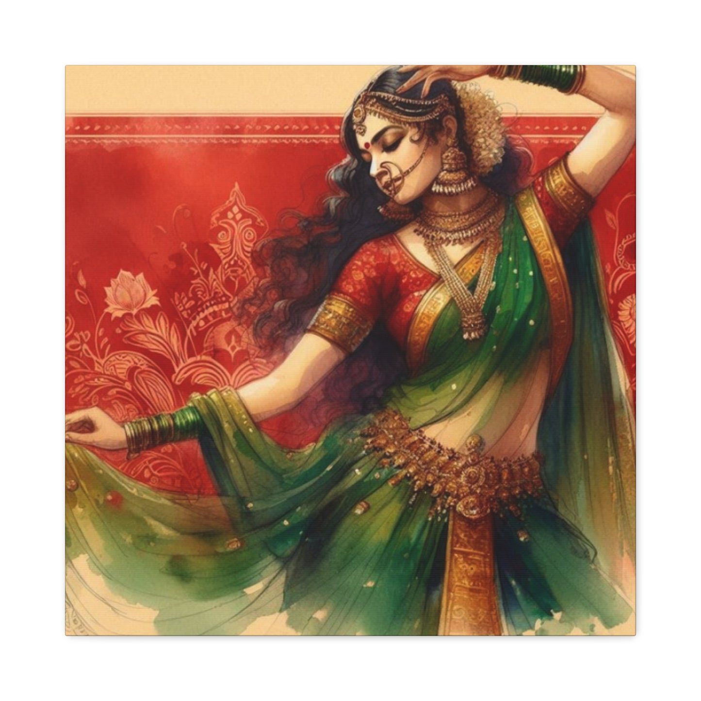 Indian Women Dancing Wall Art & Canvas Prints