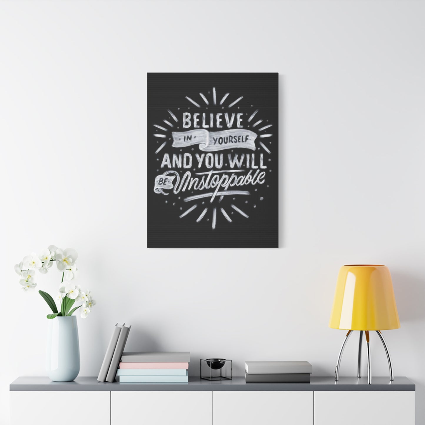 Motivation Quote Chalkboard Wall Art & Canvas Prints