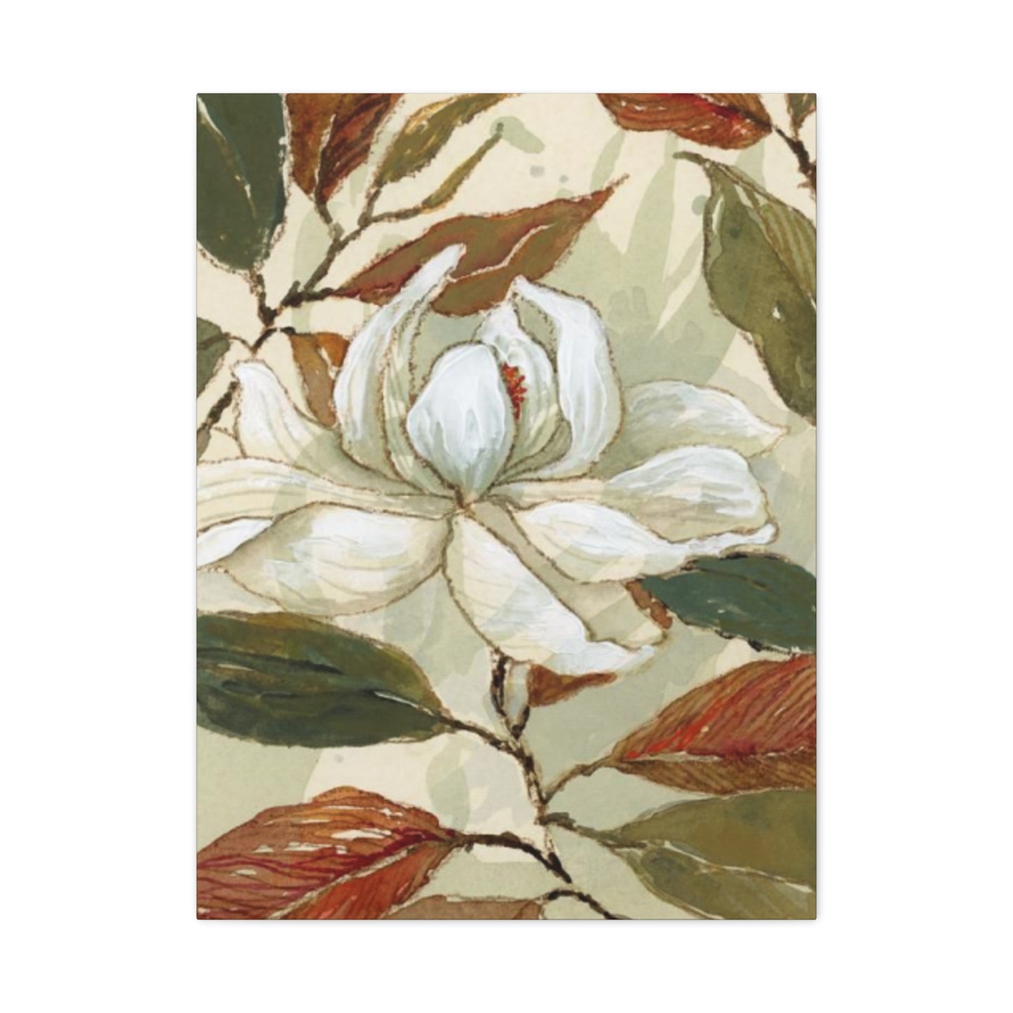 White Magnolia Flower Wall Art & Canvas Prints