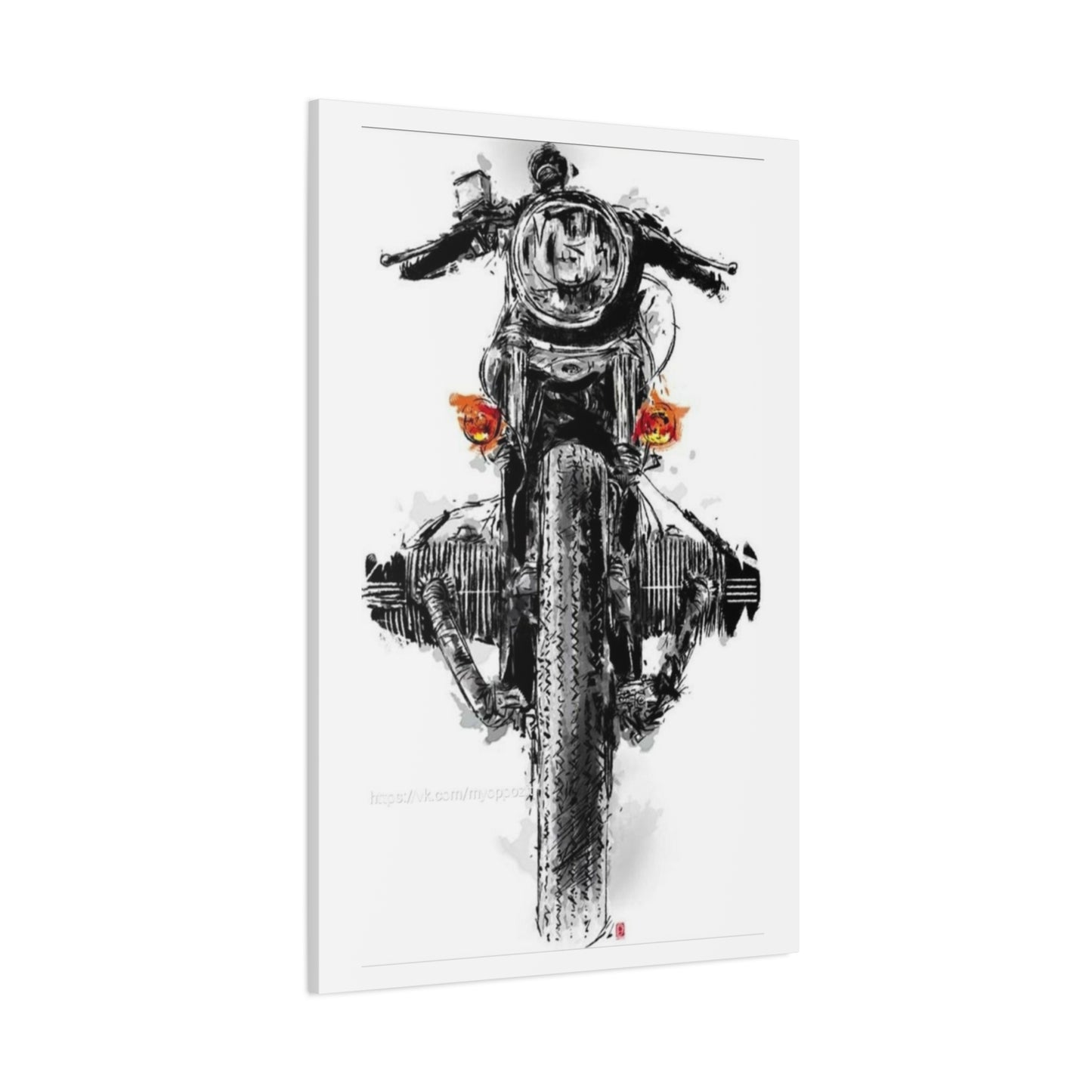 Boxer Engine Bike Poster Motorcycle Wall Art & Canvas Prints