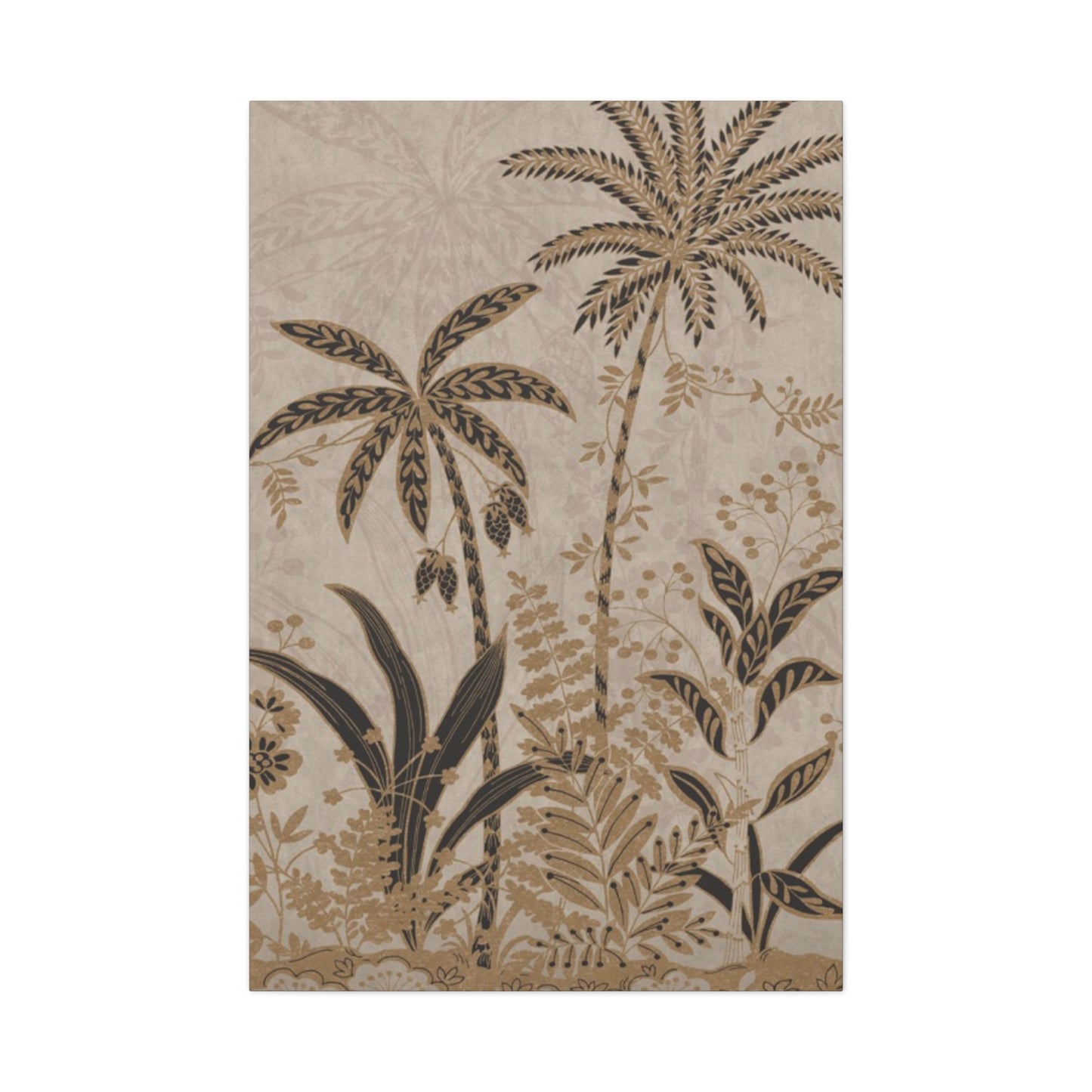 Brown Color Small Palm Tree Wall Art & Canvas Prints