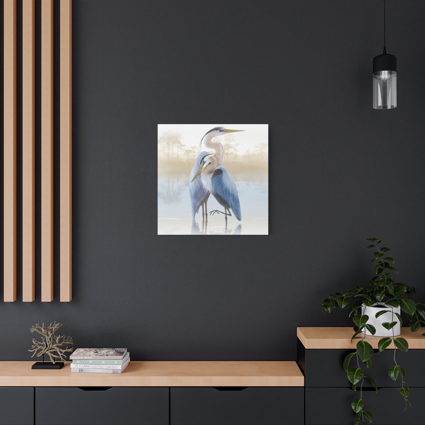 Beautiful Couple Herons Wall Art & Canvas Prints