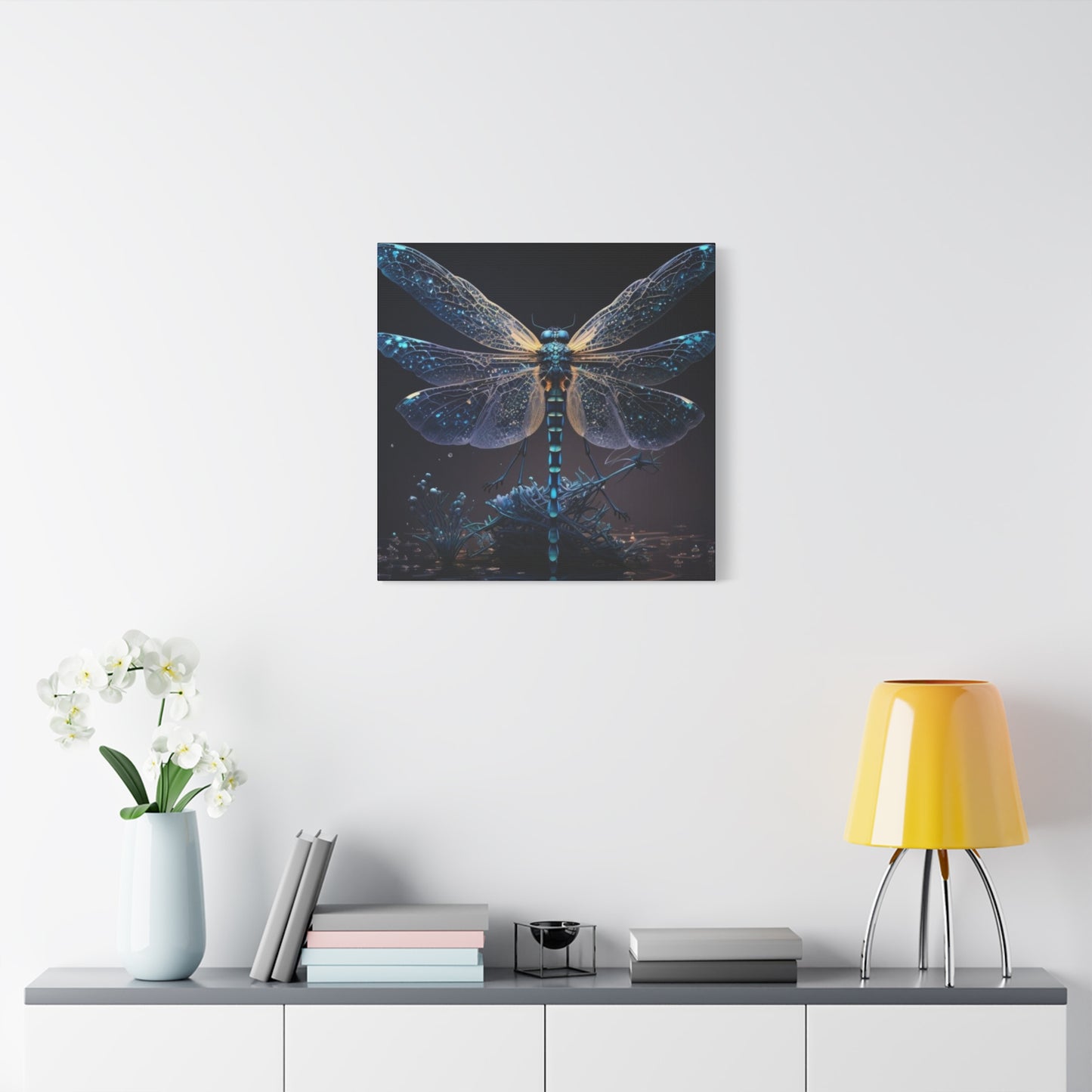 Dark Theme Dragonfly Wall Art & Canvas Prints