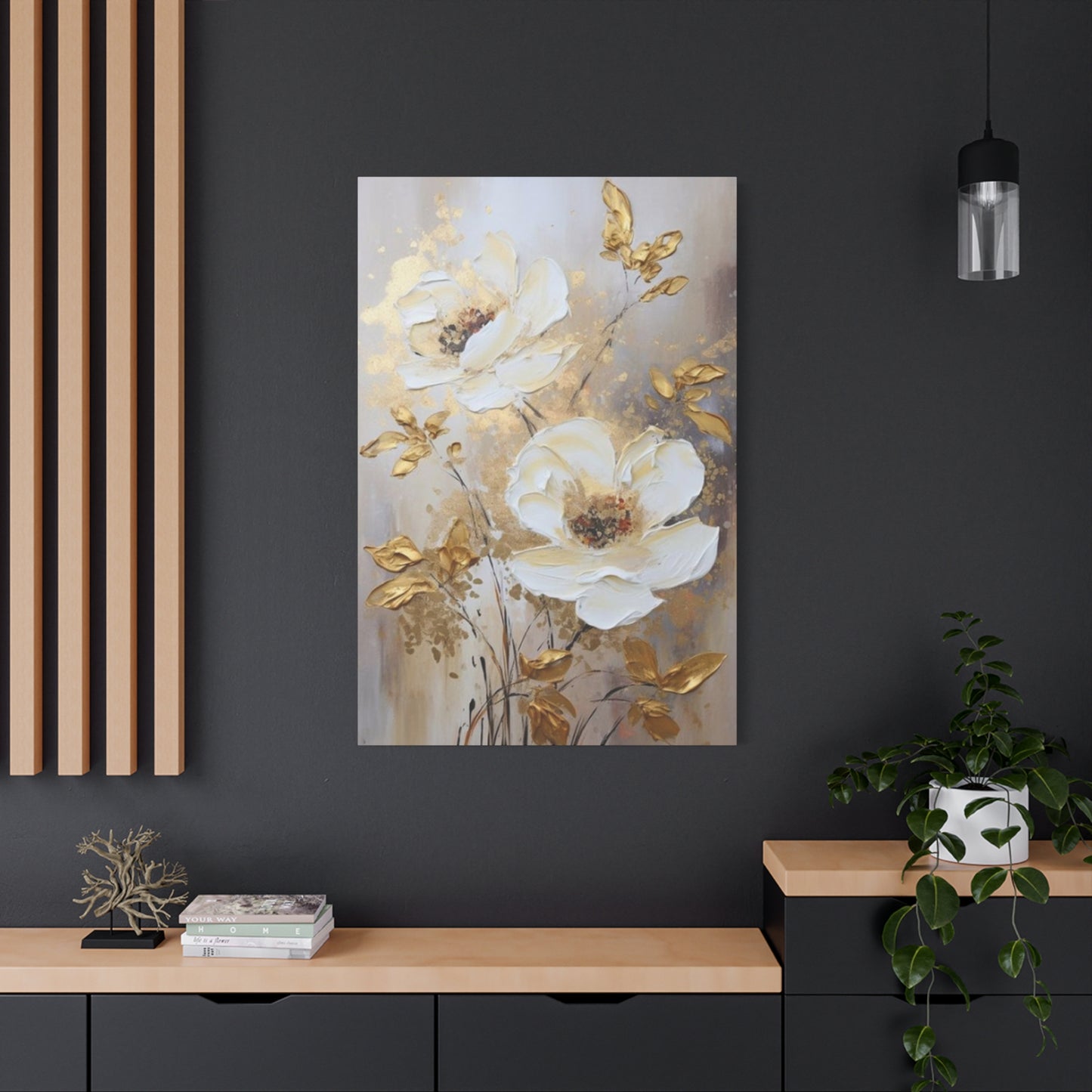 Golden Flower Wall Art & Canvas Prints