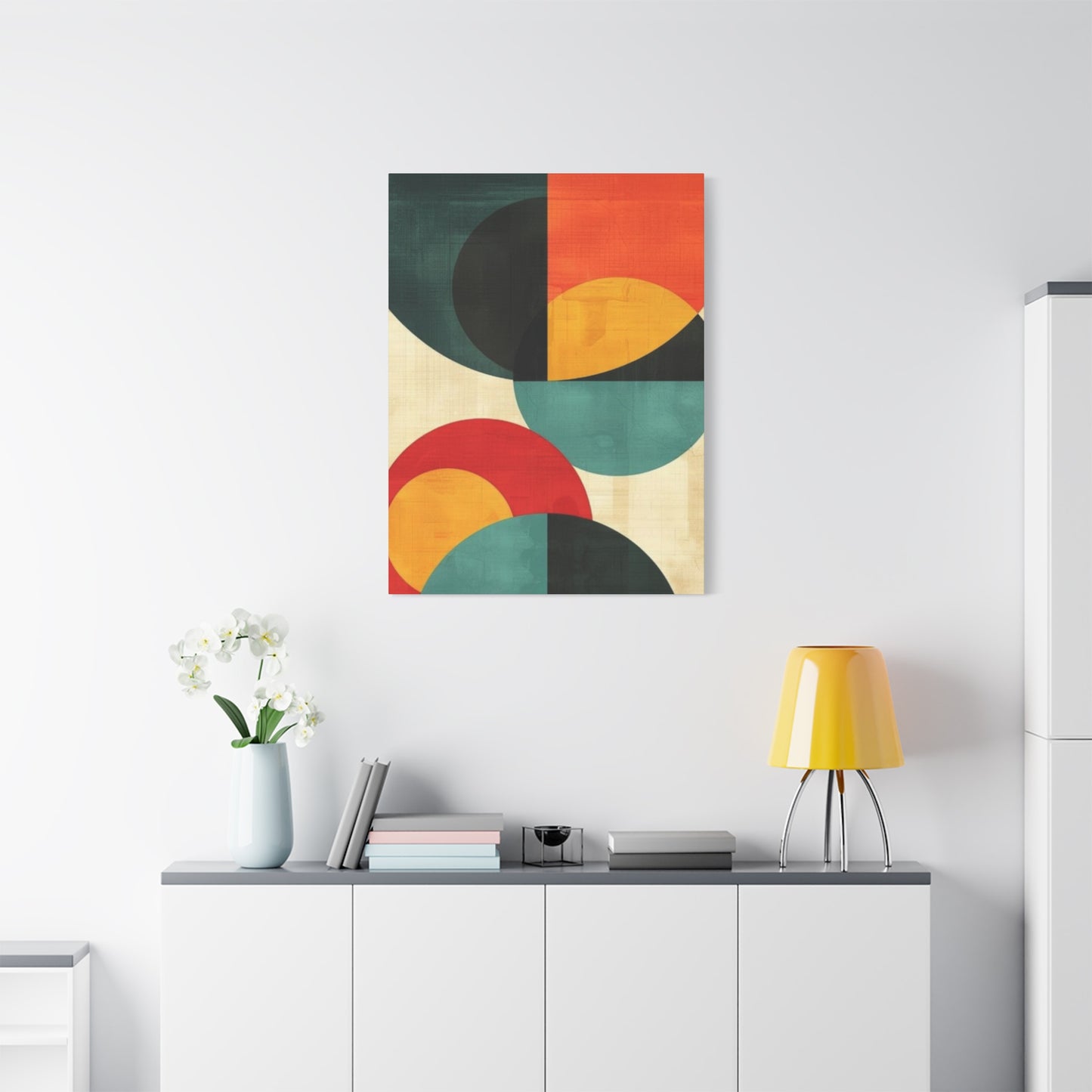 Colorful Circular Abstract Modernism Wall Art & Canvas Prints