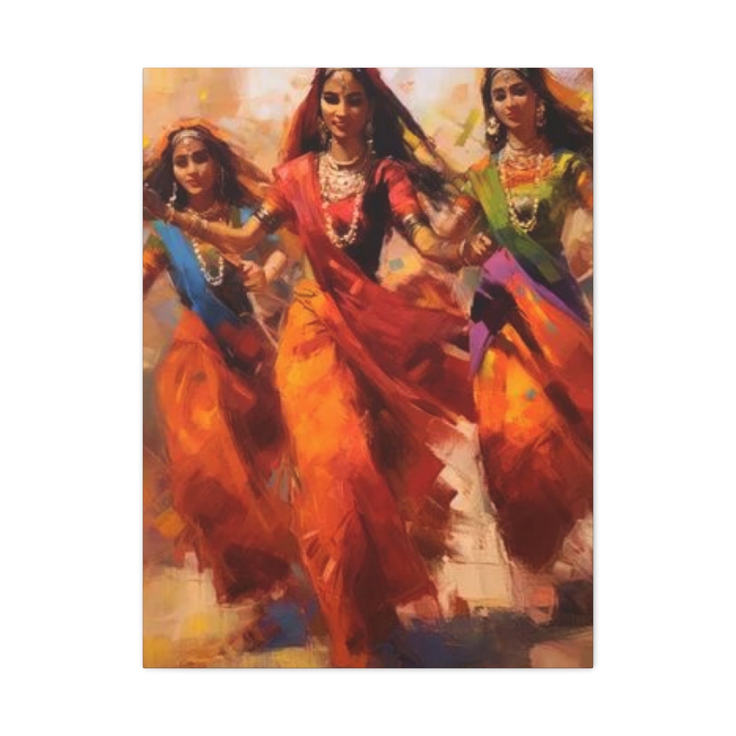 Beautiful Indian Women Enjoying Wall Art & Canvas Prints