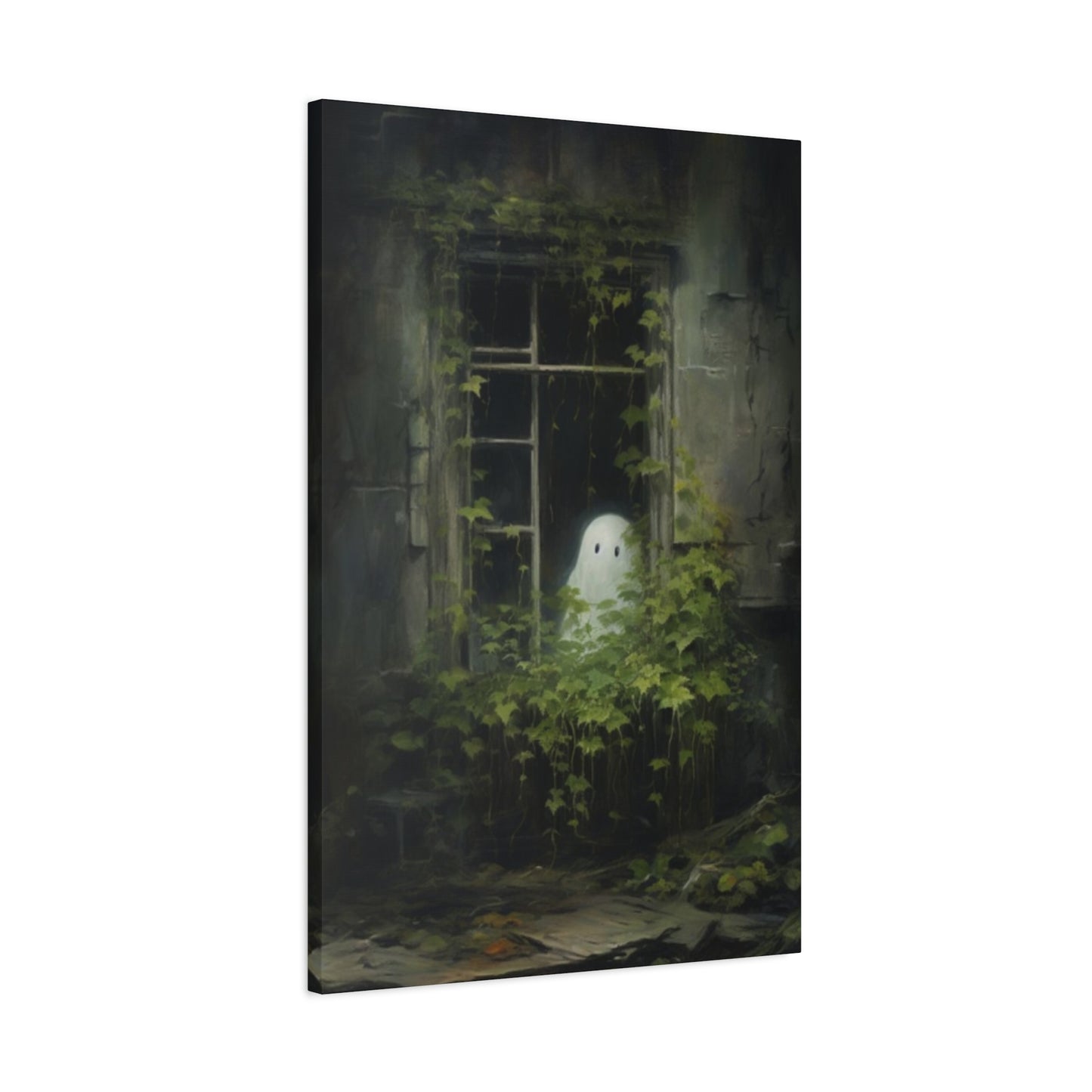 Halloween Window Painting Wall Art & Canvas Prints