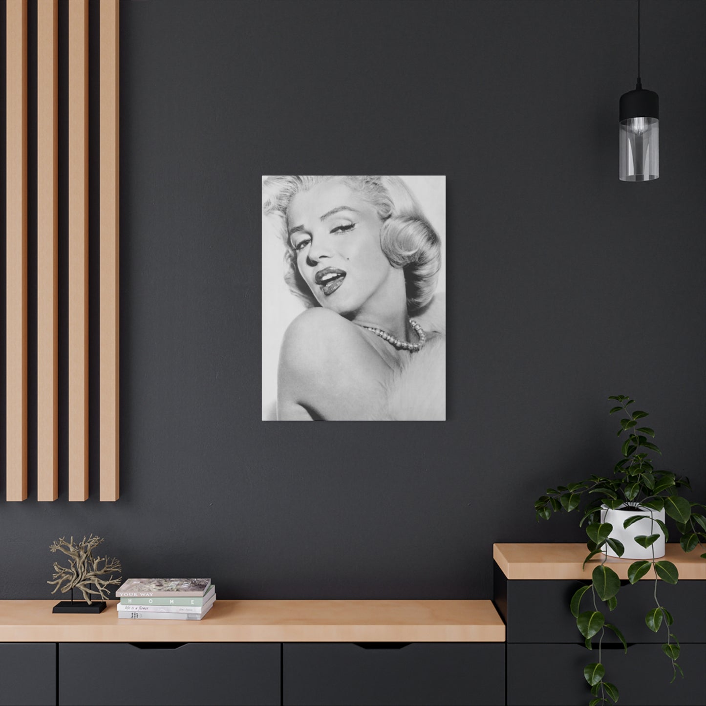 Monochrome Beautiful Marilyn Monroe Wall Art & Canvas Prints