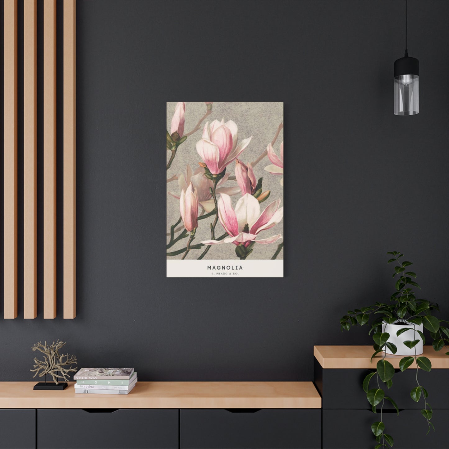 Pink Magnolia Flower Painting Wall Art & Canvas Prints