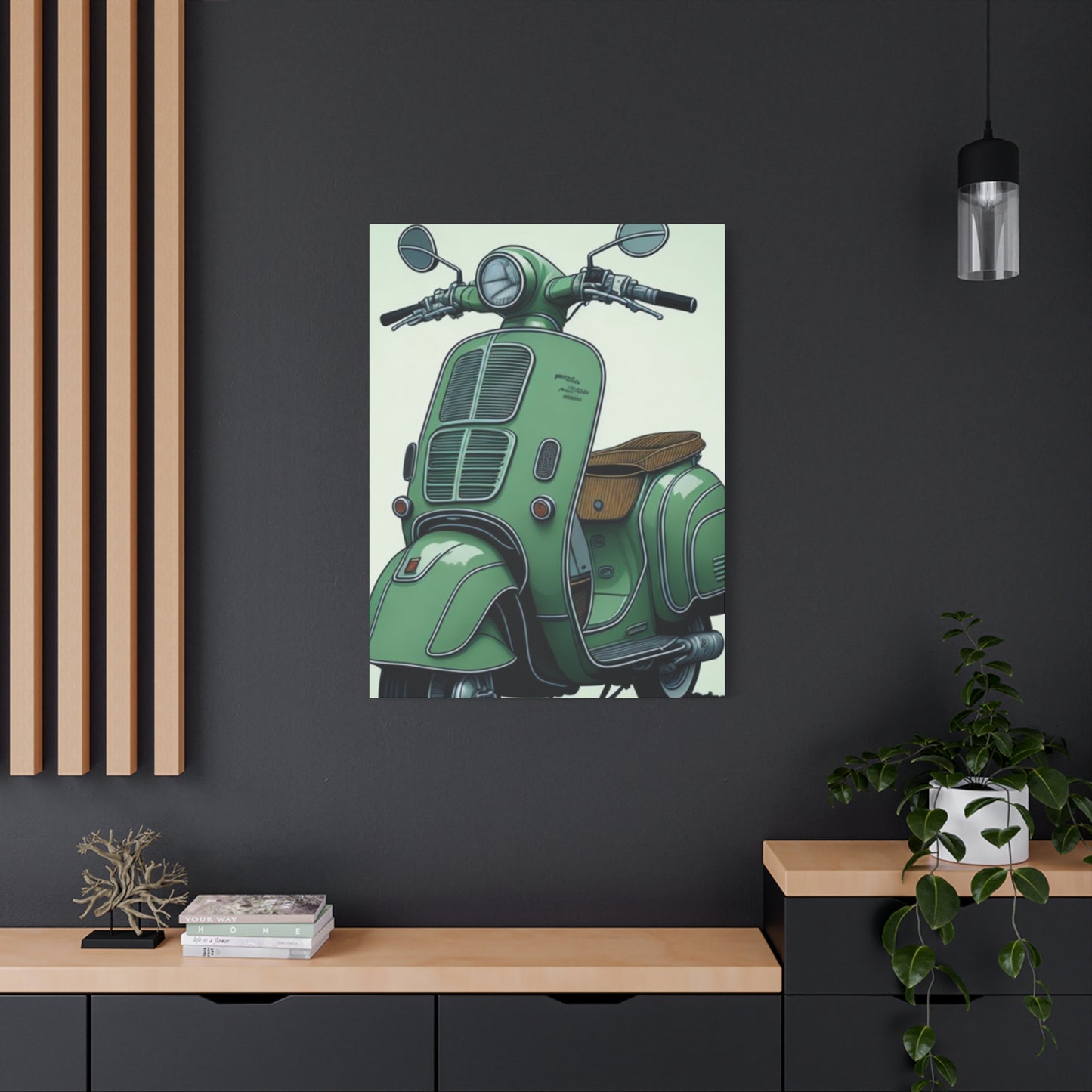 Jesper Scooter Poster Motorcycle Wall Art & Canvas Prints